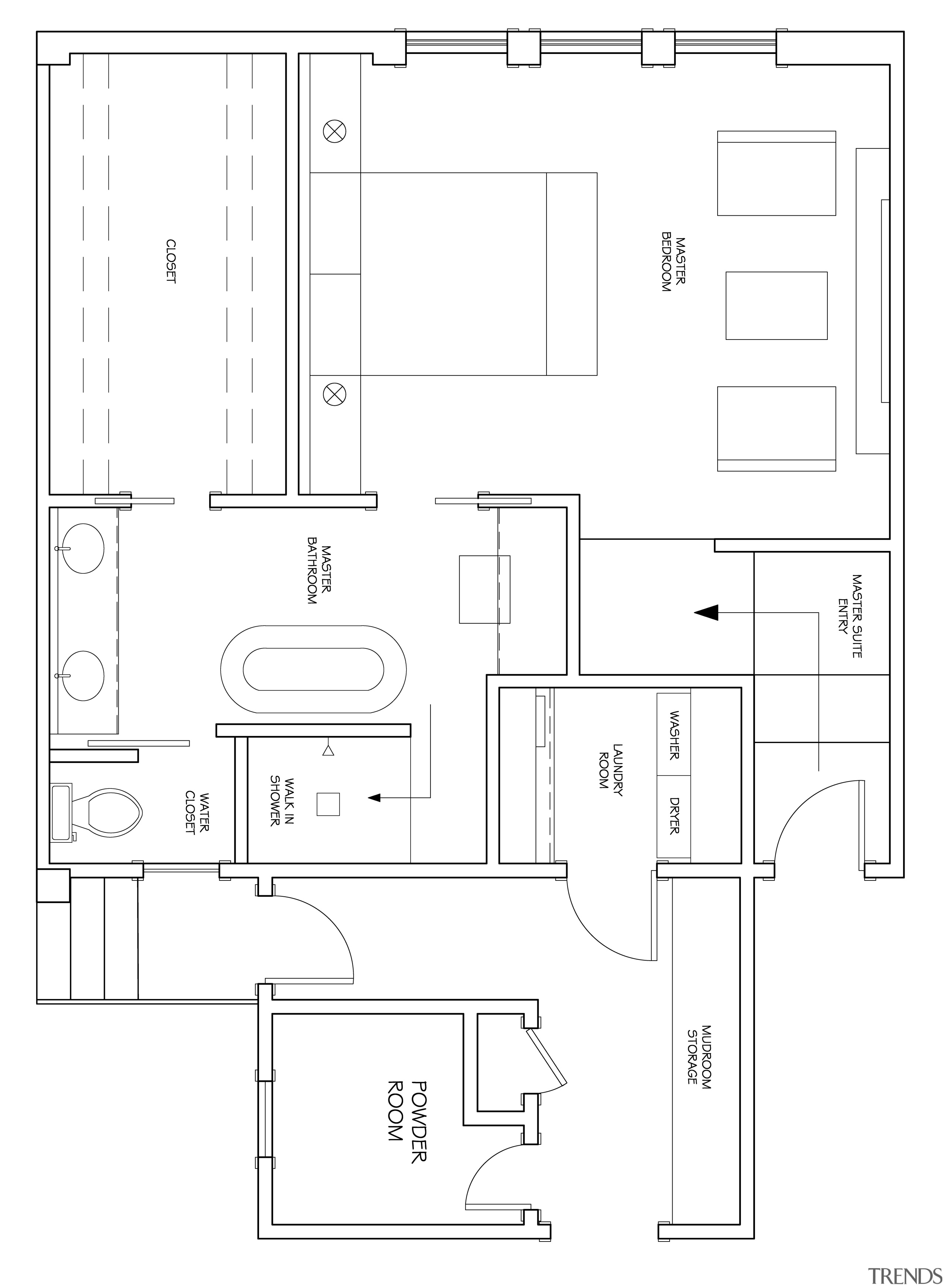 Taking a cue from contemporary luxury hotels, this angle, area, black and white, design, diagram, drawing, floor plan, font, line, product, product design, technical drawing, text, white