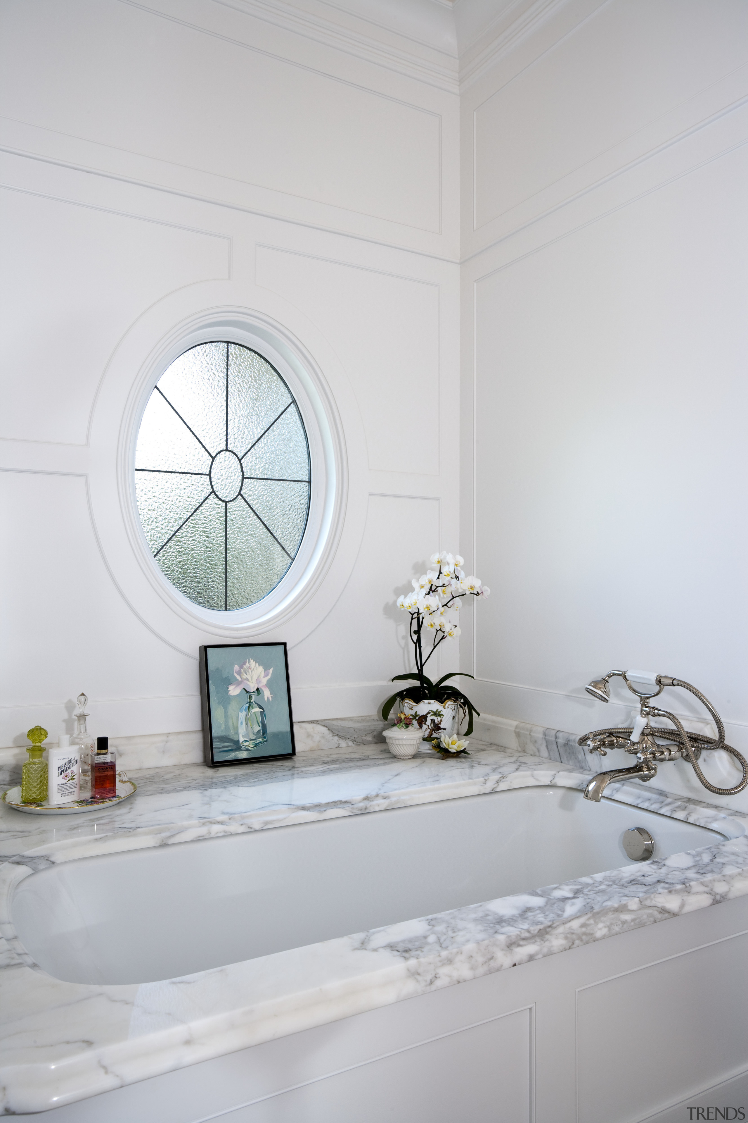 View of the master bathroom which features a bathroom, home, interior design, plumbing fixture, product design, room, sink, tap, tile, wall, window, gray