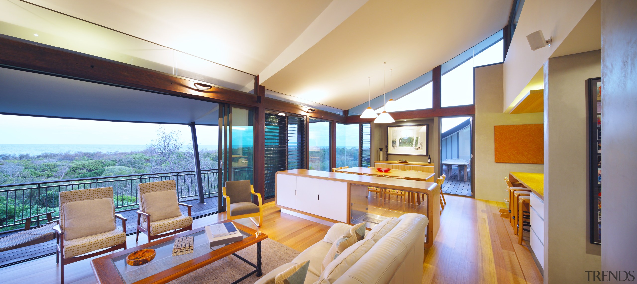 Ceilings and glazed walls follow the sweeping curve ceiling, estate, house, interior design, real estate