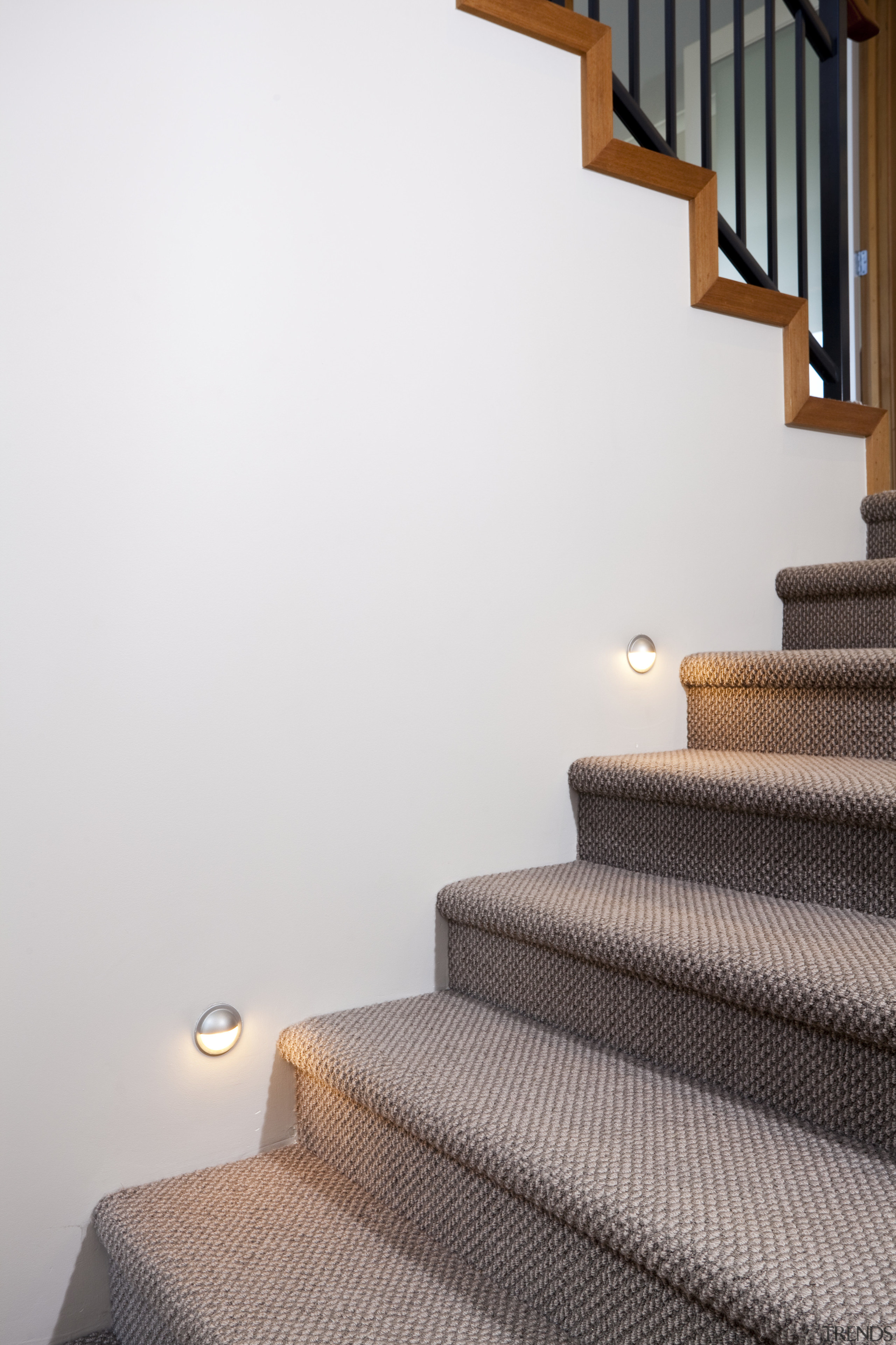 Laser Group Services Ltd provided all the lighting, floor, flooring, home, house, interior design, property, room, stairs, wall, wood, white