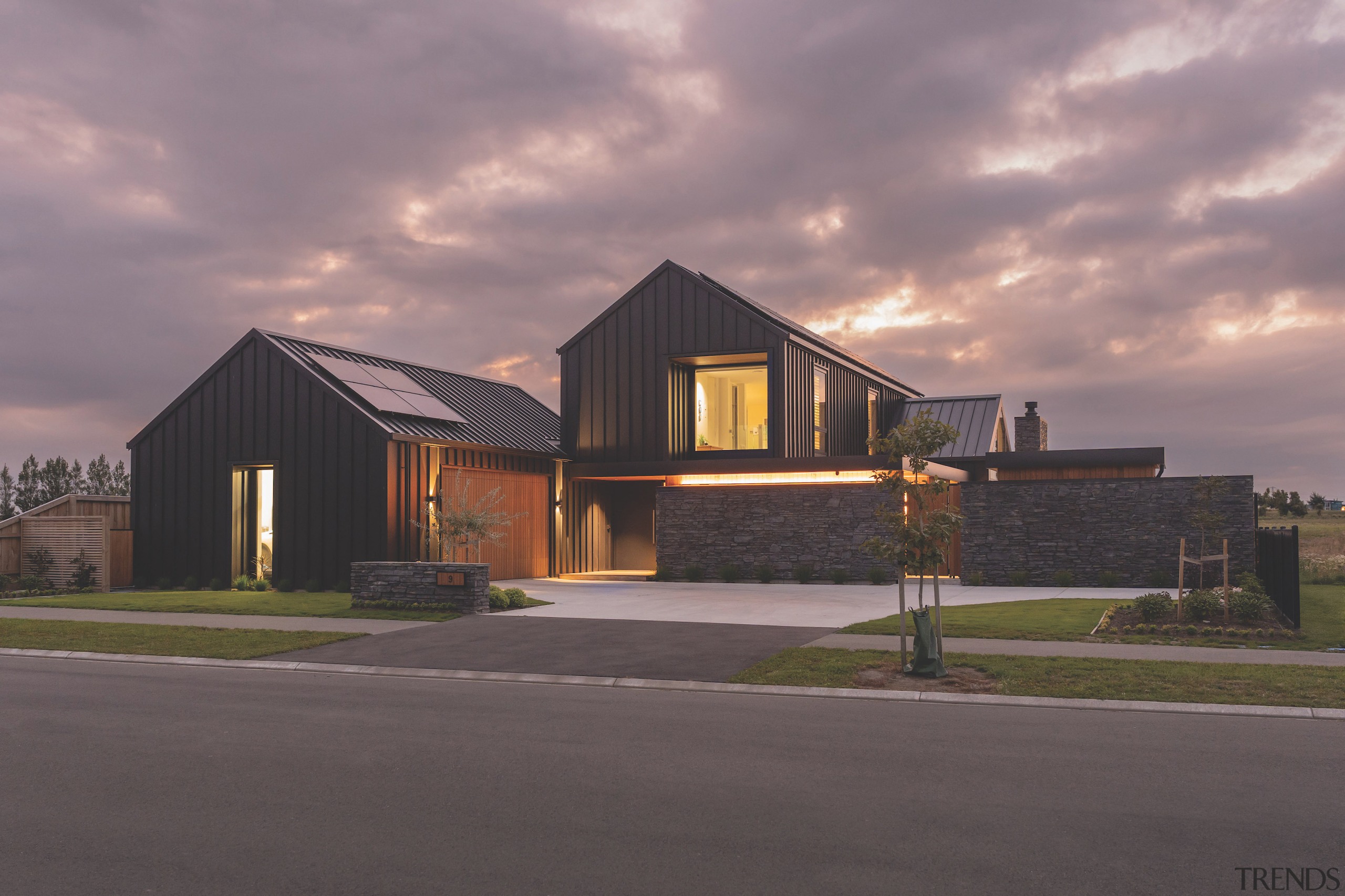 The home's design drawing inspiration from the traditional 