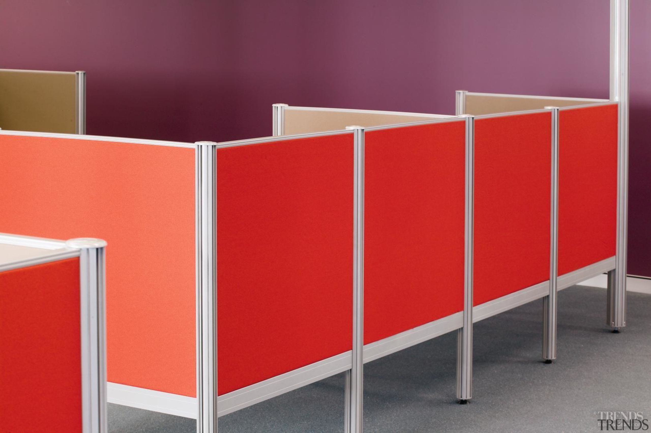 The Sydney office of match.com/Soulmates Technology opted for chest of drawers, furniture, line, product, shelf, sideboard, table, red