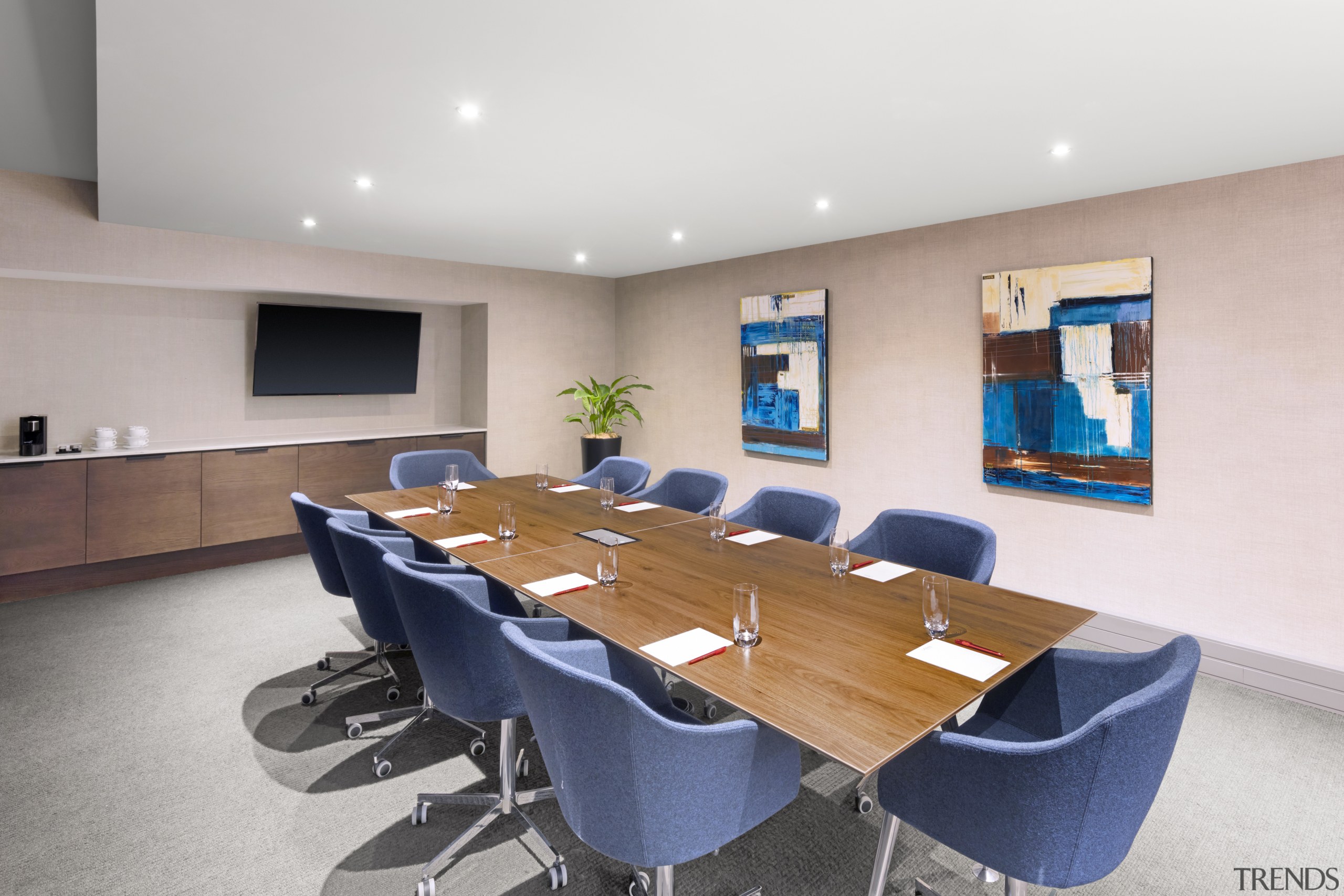 Access to contemporary board room facilities is just conference hall, interior design, office, property, real estate, table, gray