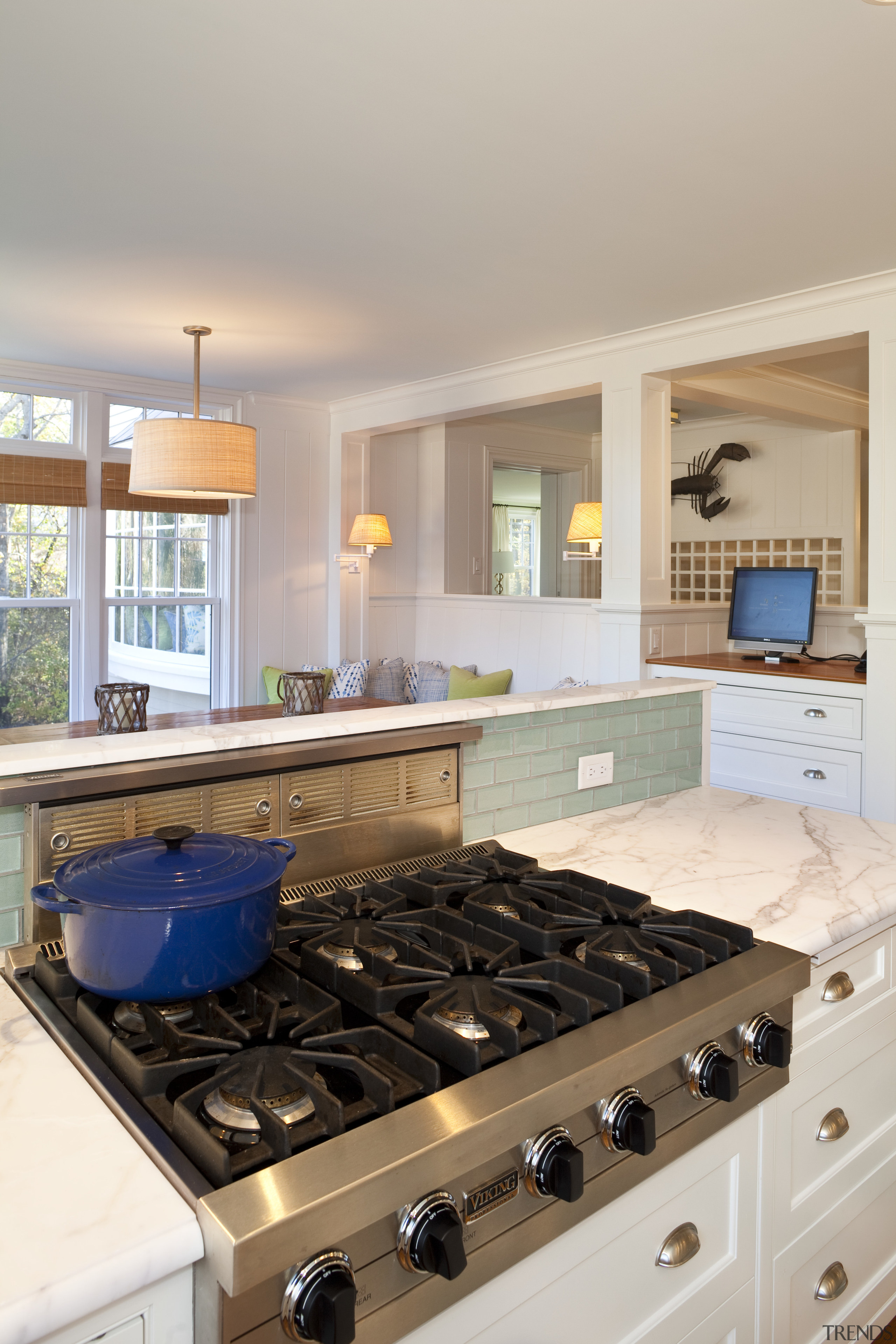 Here is a view of a kitchen that countertop, cuisine classique, home, interior design, kitchen, room, gray