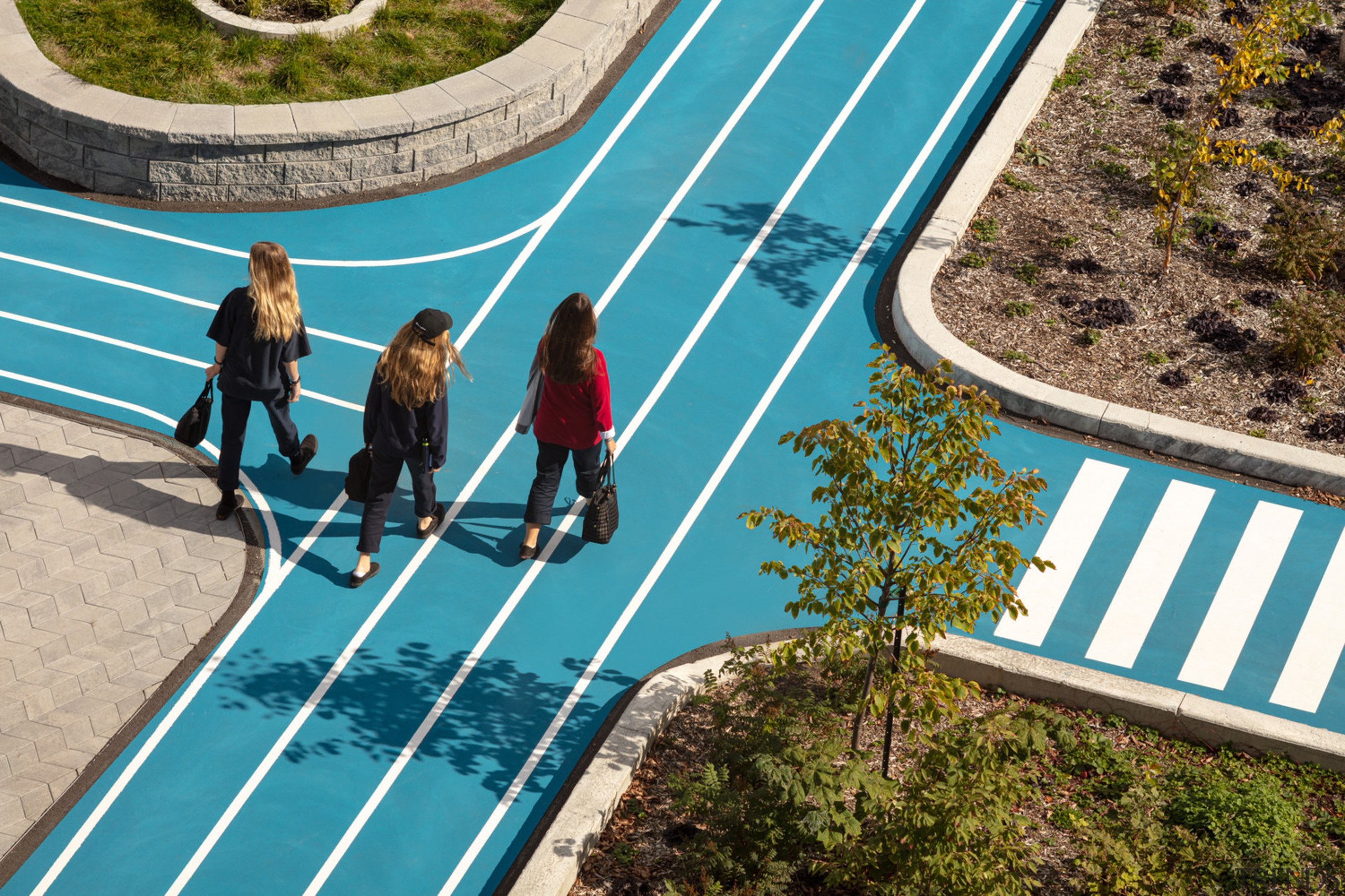 Circulation isles where thankfully cars don't circulate. 