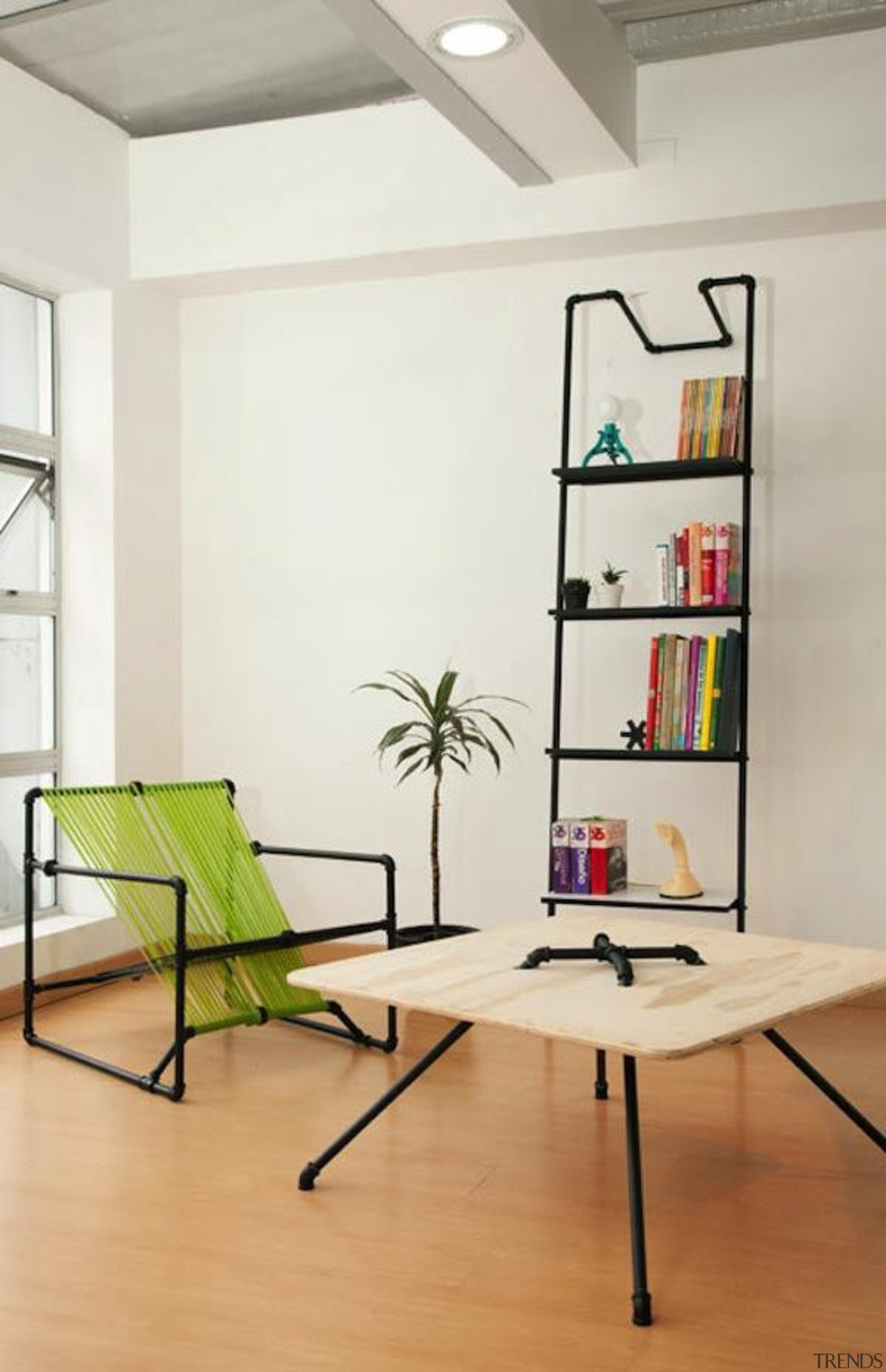 Open Source Furniture - Open Source Furniture - chair, floor, furniture, interior design, office, shelf, shelving, table, wall, gray, white