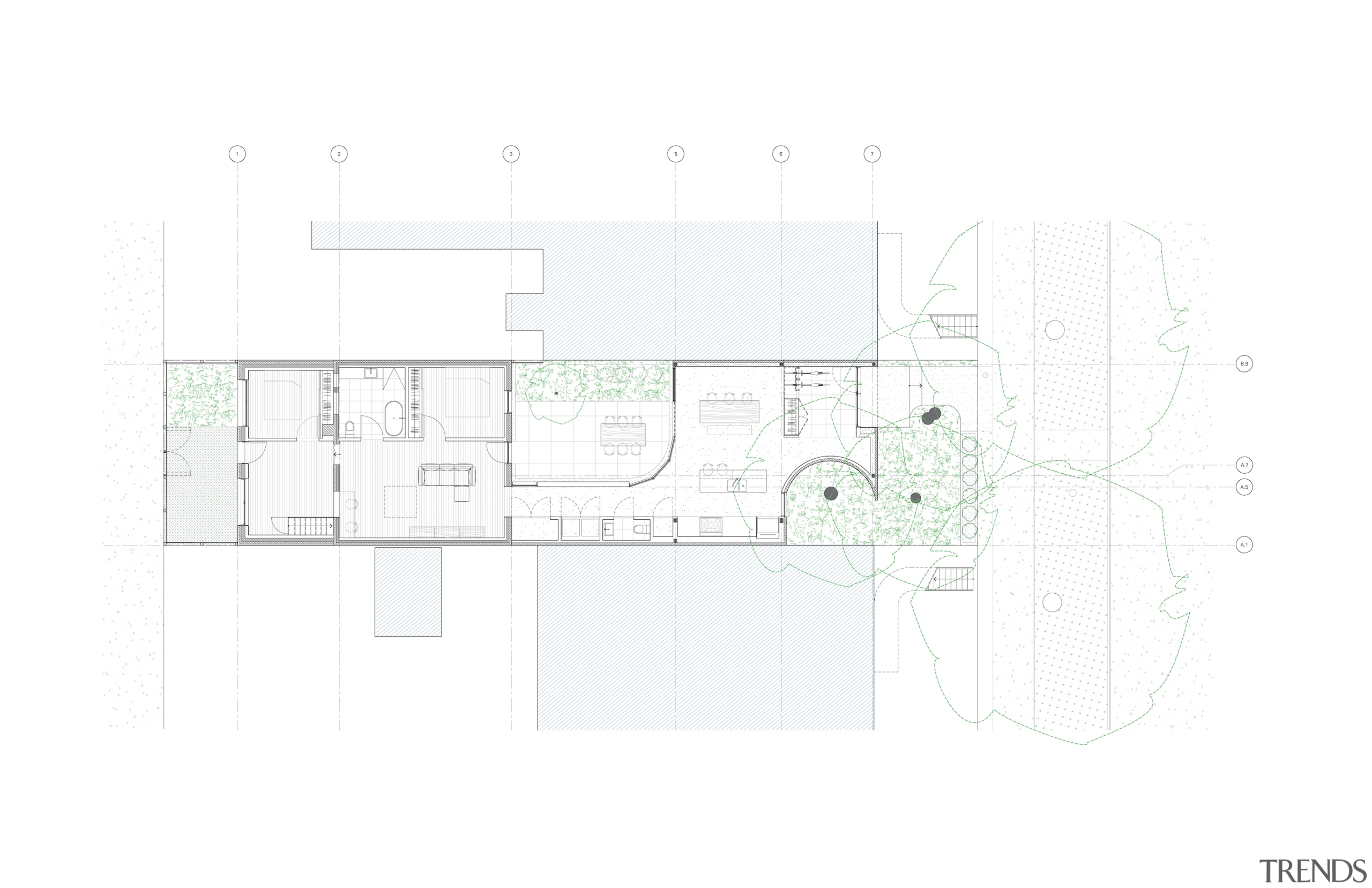 The expanded home in plan. - Neighbourhood response 