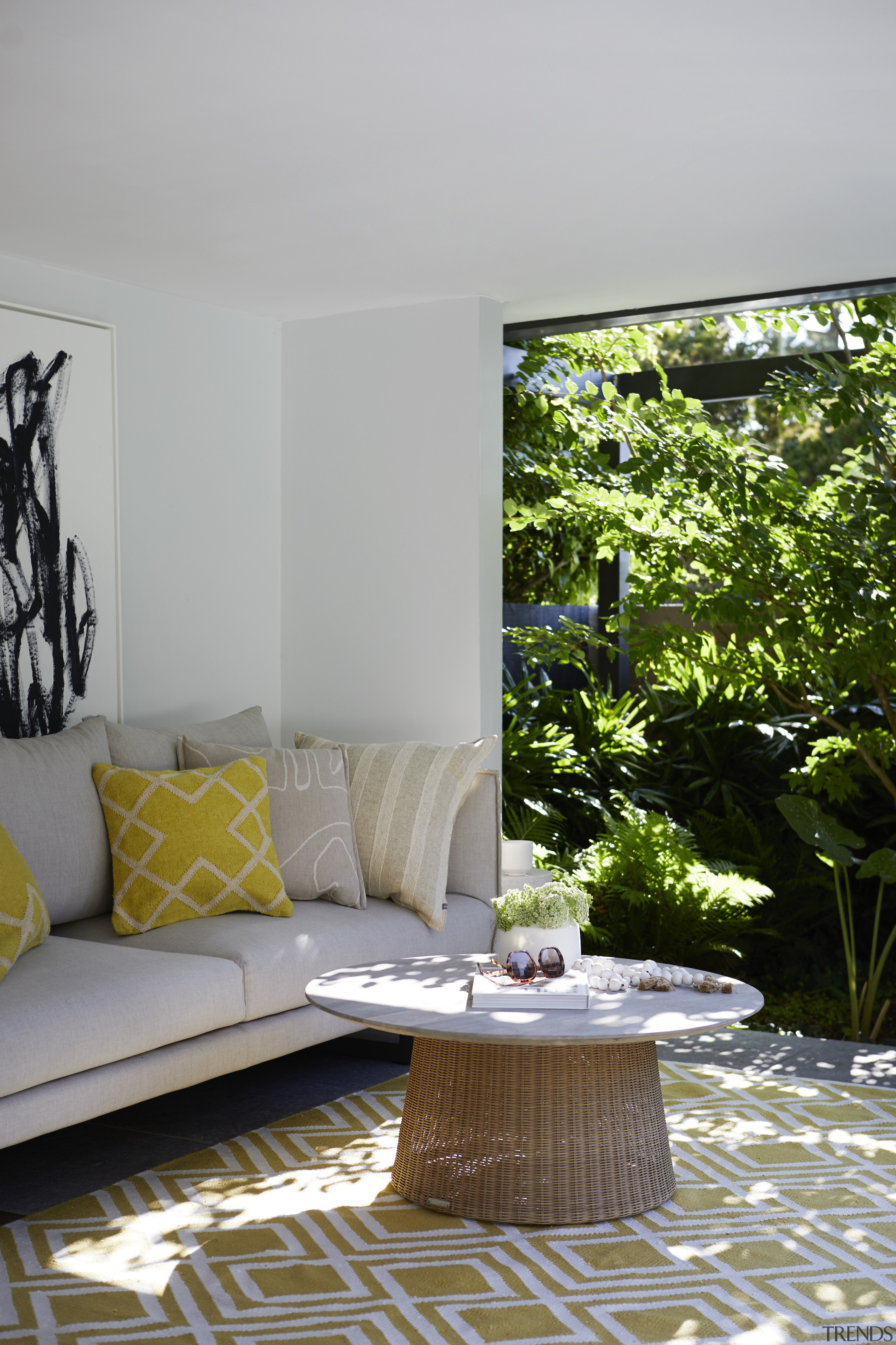 The cabana's al fresco lounge. - Cool and 