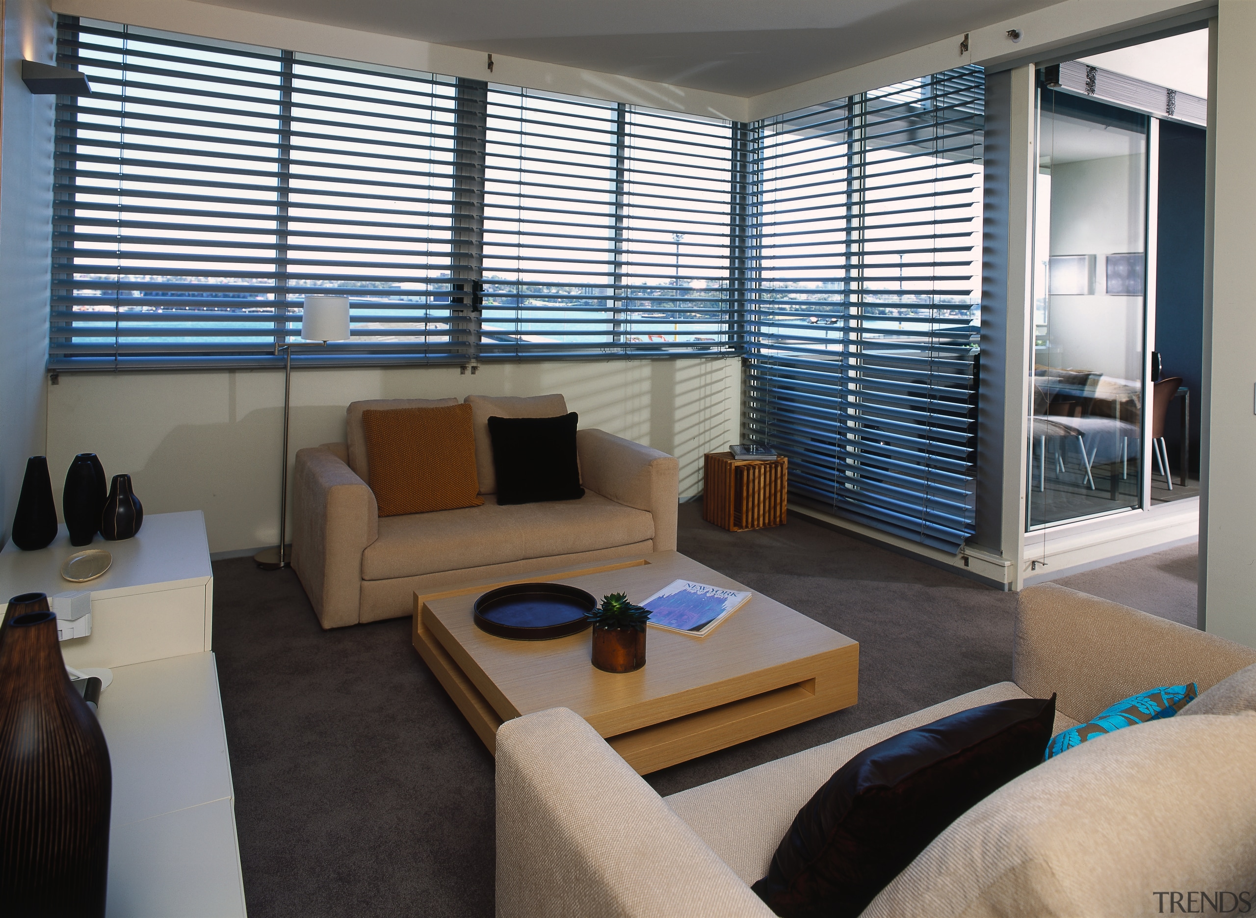 Apartment lounge and furniture - Apartment lounge and interior design, living room, real estate, room, window, window blind, window covering, window treatment, black, gray
