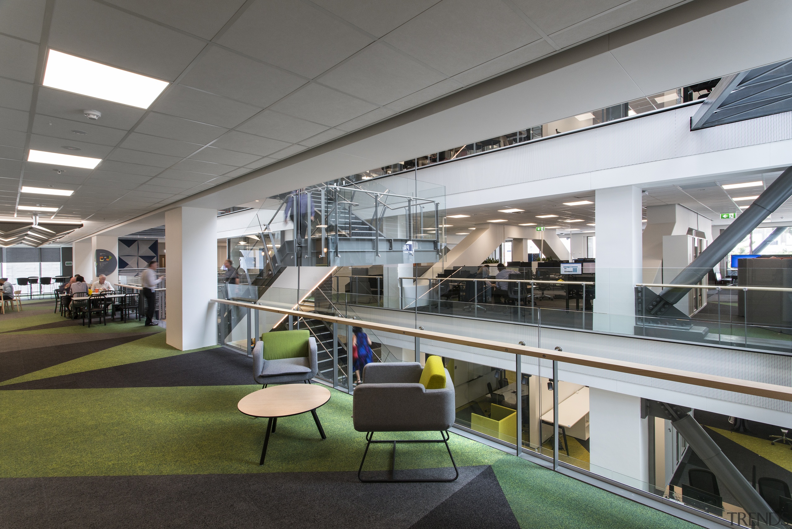 Without borders – the atrium at the heart architecture, interior design, gray