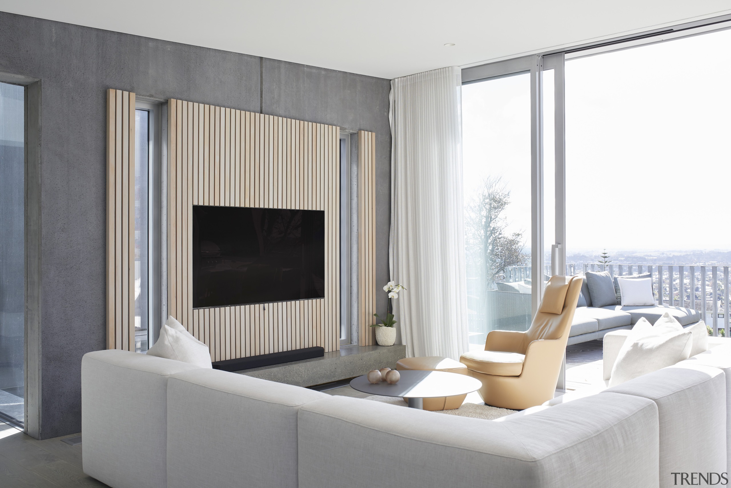 There was exposed concrete on some of the 