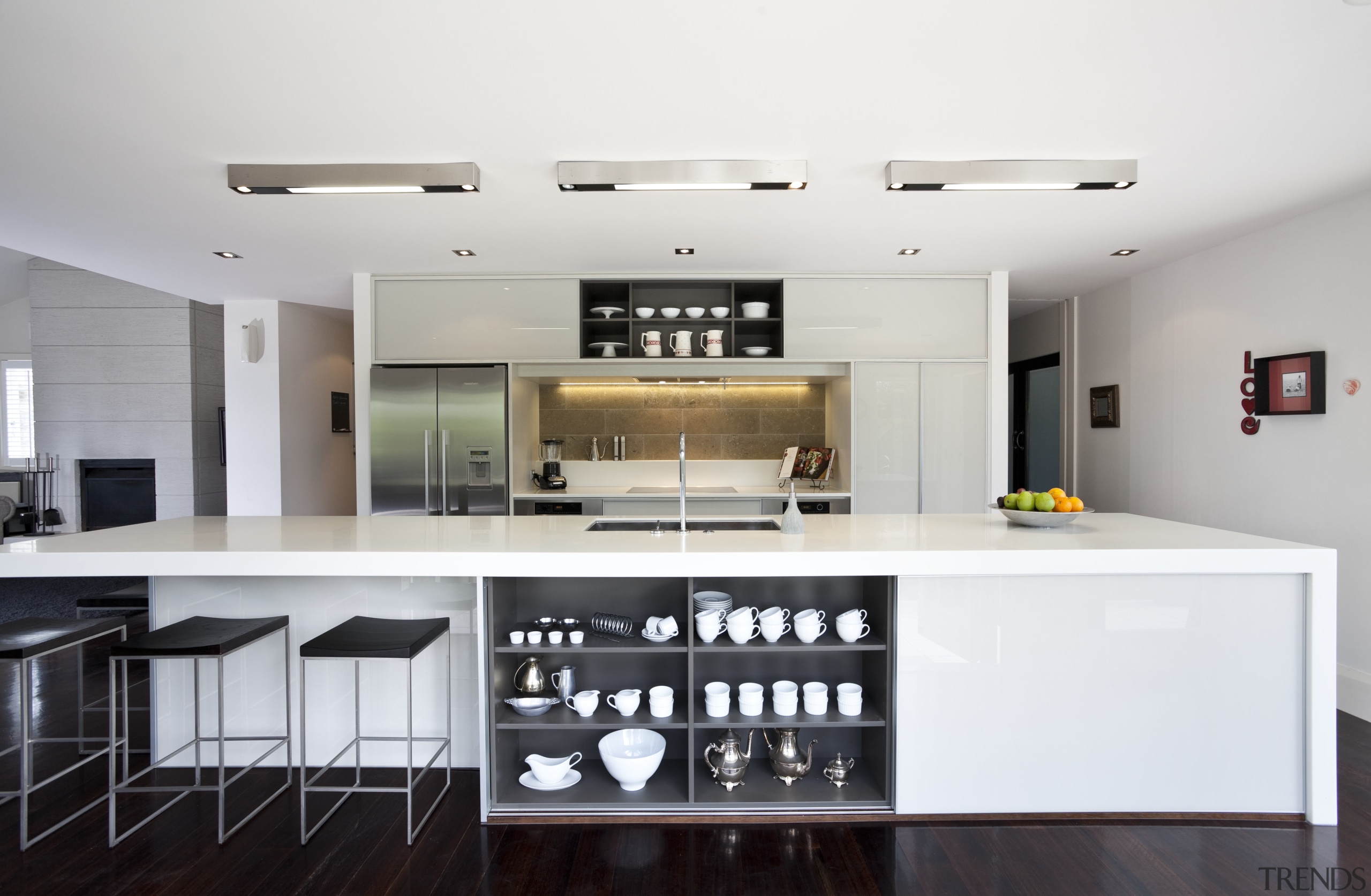 Kitchen designed by Natalie Du Bois. - Kitchen cabinetry, countertop, interior design, kitchen, real estate, white