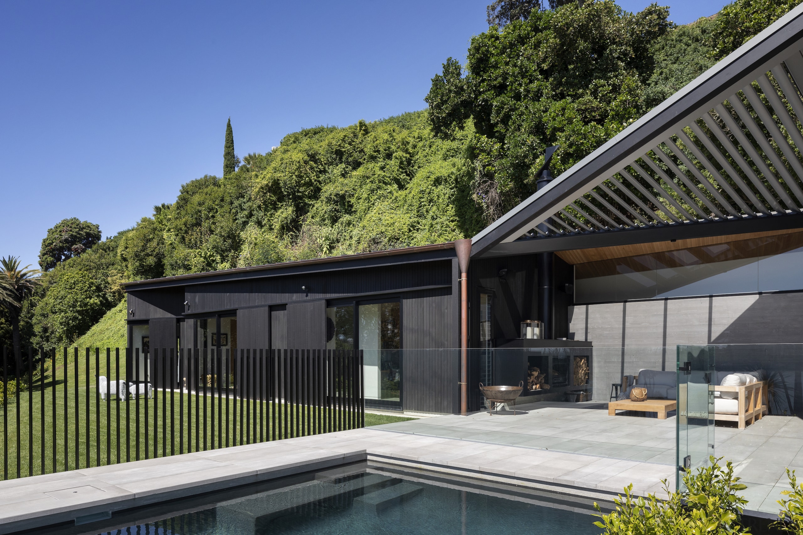 The home celebrates outdoor enjoyment – year round! 