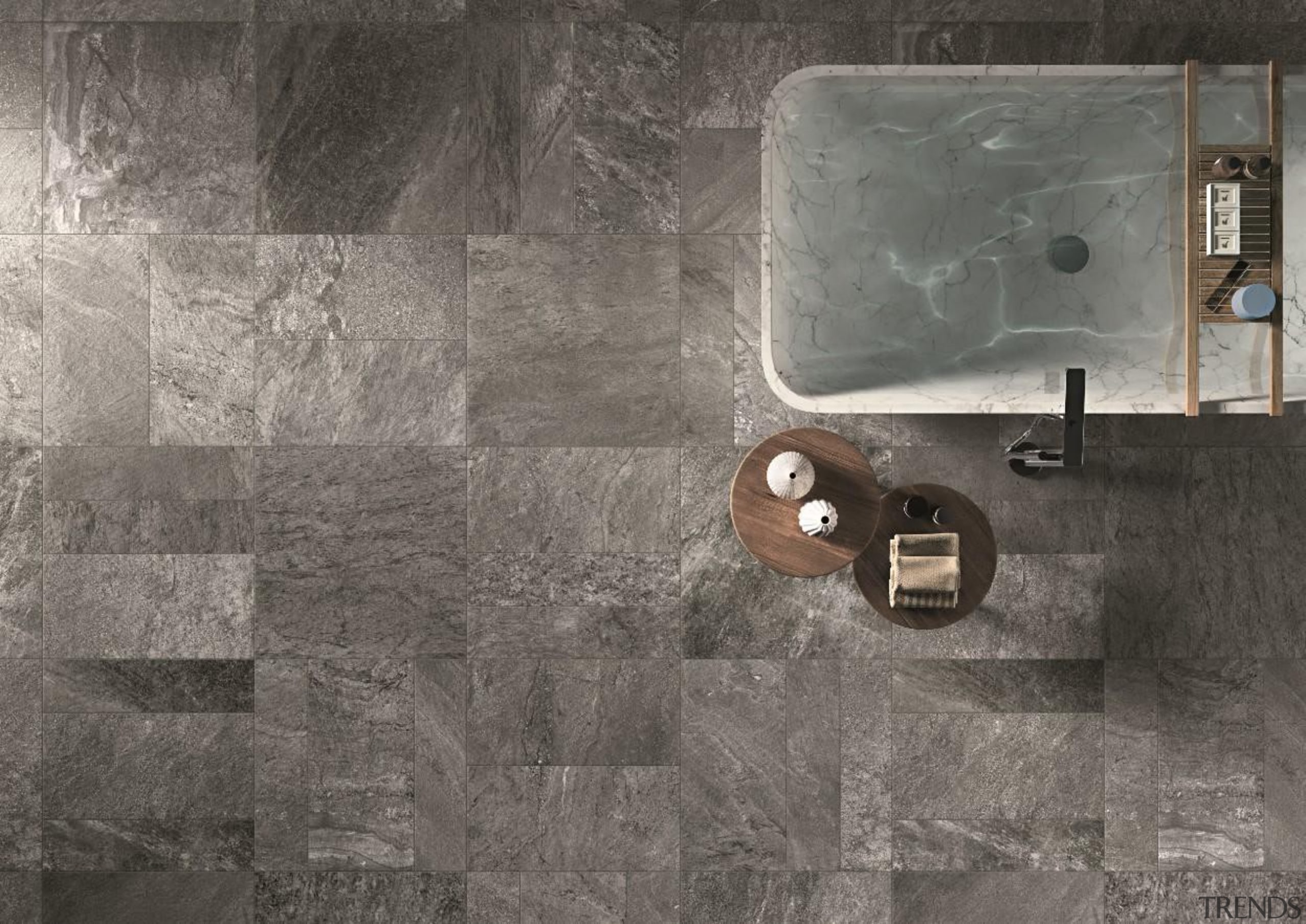 Suitable for use in private,public and retail locations,natural-look floor, texture, tile, wall, gray