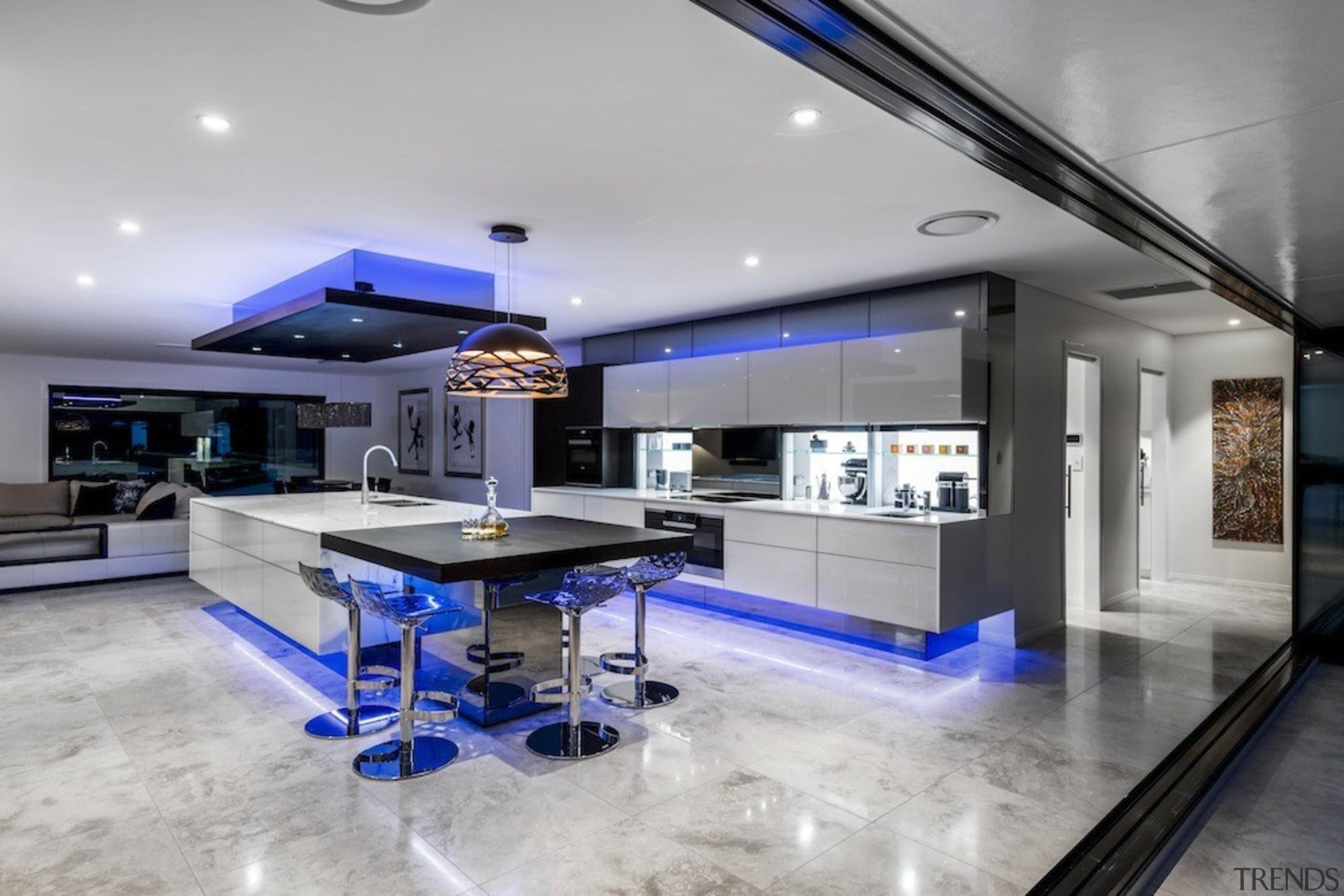 A focus on lighting – Kitchen by designer ceiling, interior design, gray
