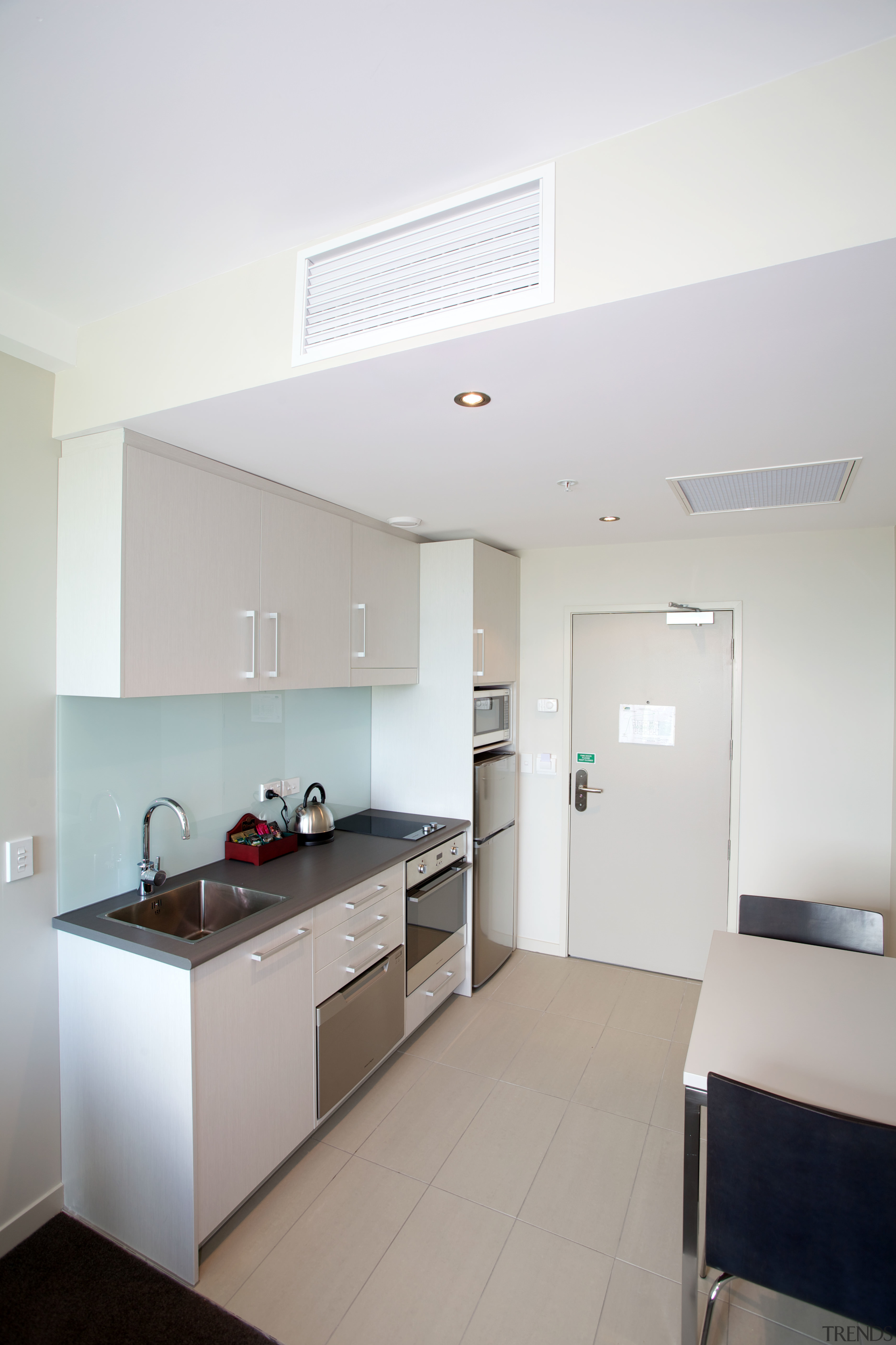 Chillex Group was responsible for all the mechanical architecture, ceiling, daylighting, floor, house, interior design, kitchen, real estate, room, white, gray