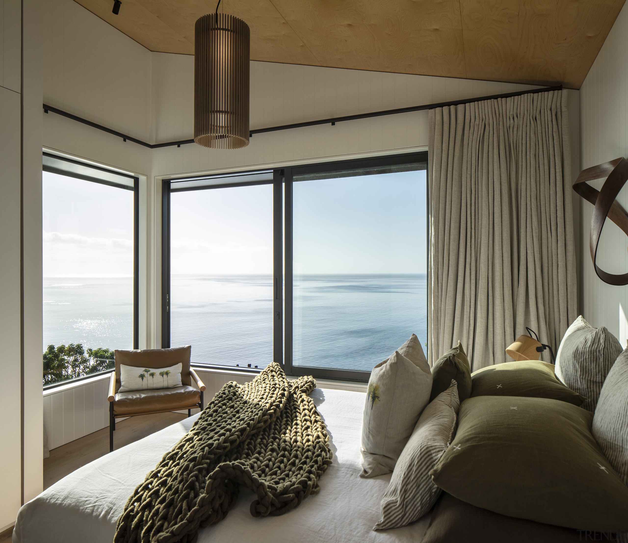 The master bedroom is right at the ocean 