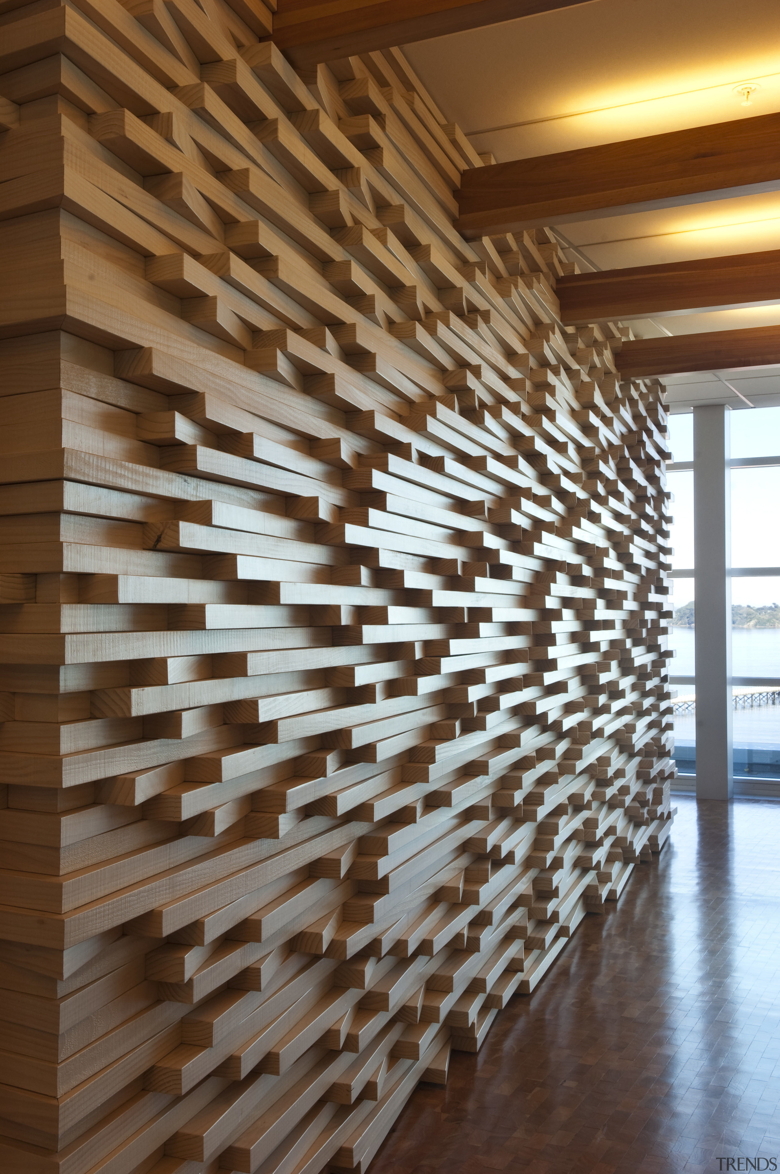 Interior view of Scientific Software and Systems offices architecture, ceiling, daylighting, floor, flooring, hardwood, interior design, lumber, plywood, wall, wood, wood flooring, brown