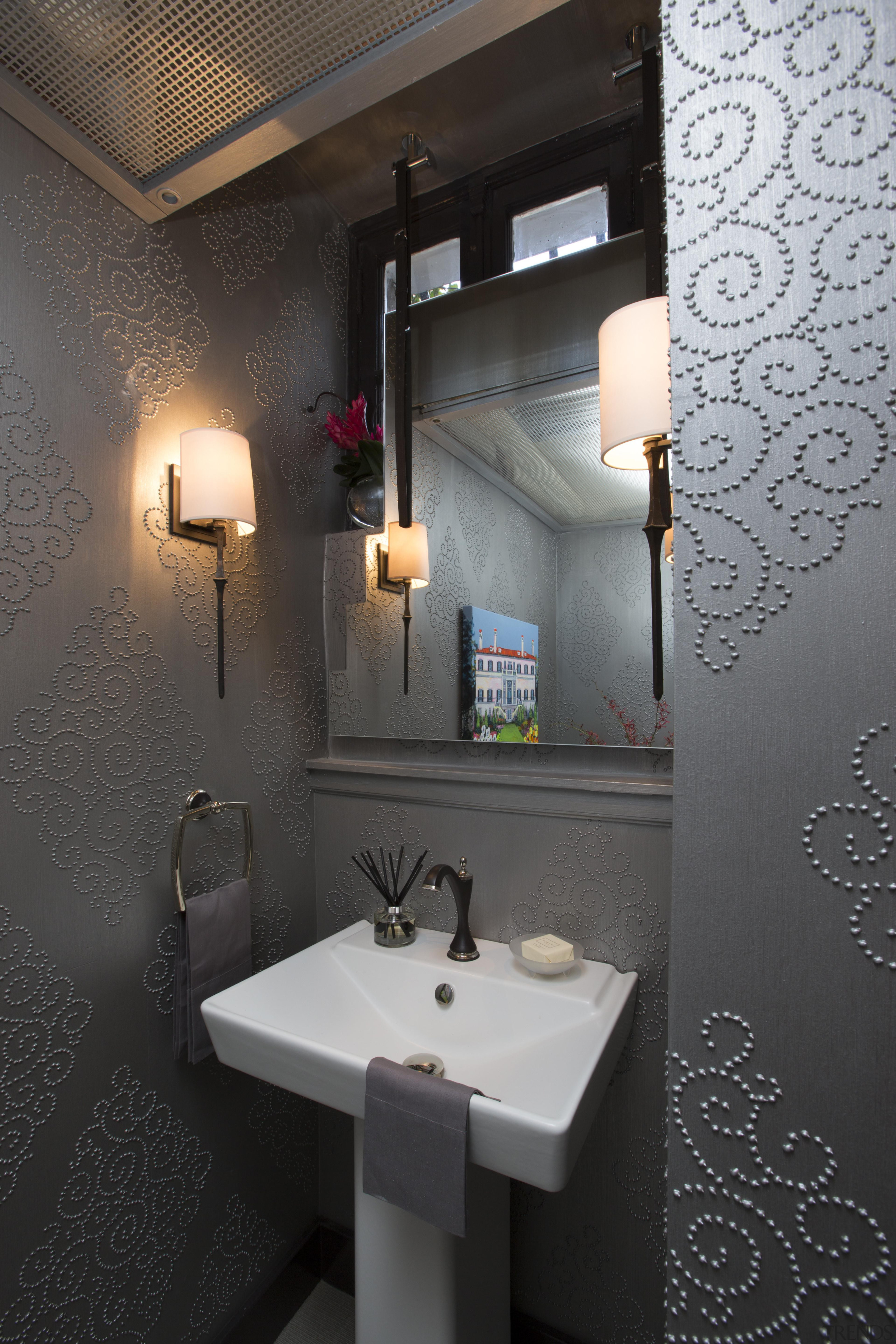 Powder Room Renovation - Infant Welfare Society - bathroom, ceiling, interior design, plumbing fixture, public toilet, room, sink, toilet, black, gray