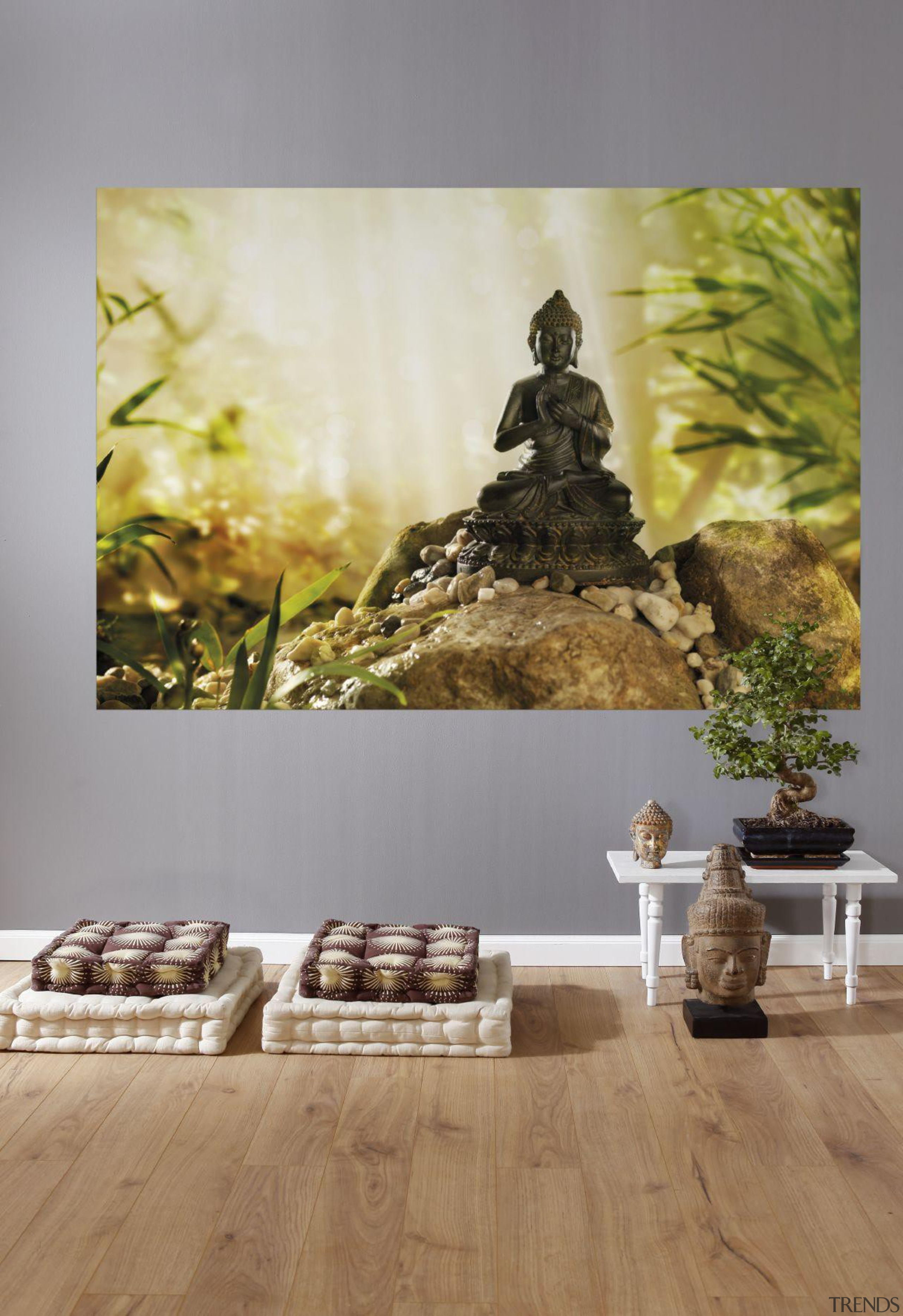 Buddha Interieur - Italian Color Range - home home, interior design, table, wall, brown, gray