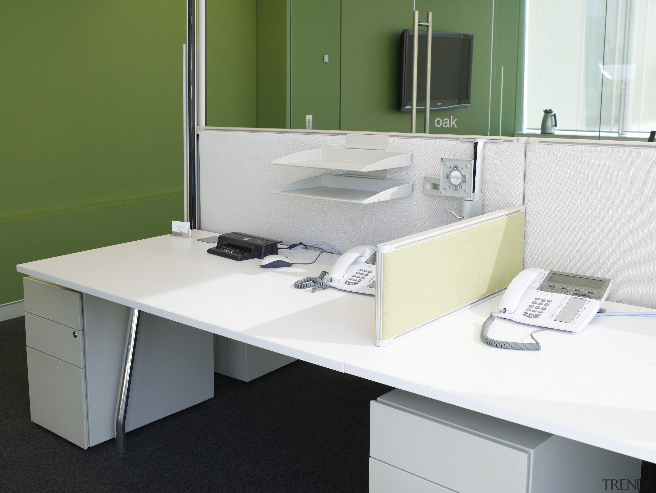 Unifor Australia provided Electrolux with an aesthetically resolved desk, furniture, office, product, product design, table, white