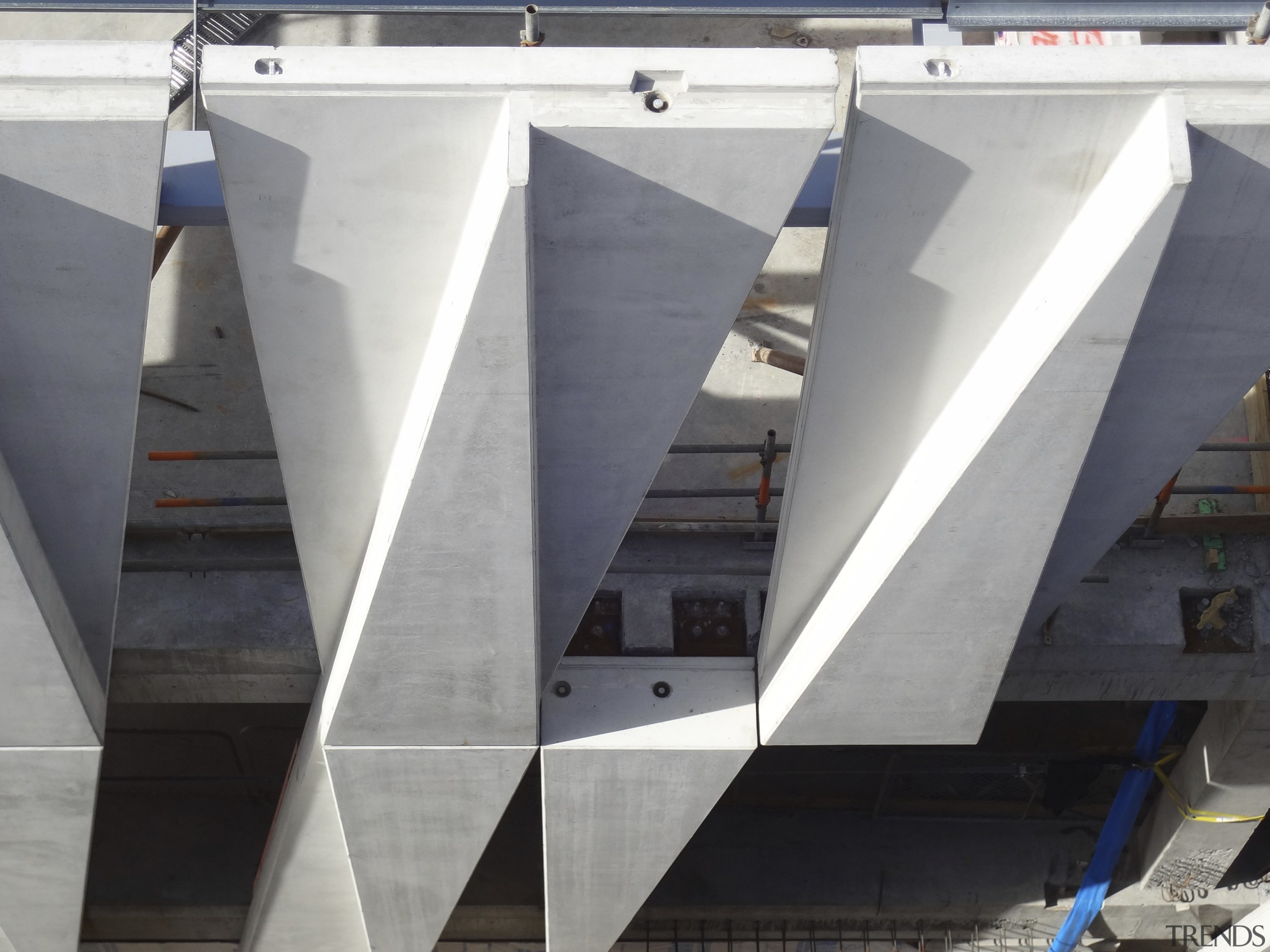 Wilco Precast manufactured and delivered a complex part architecture, facade, structure, gray, white, black