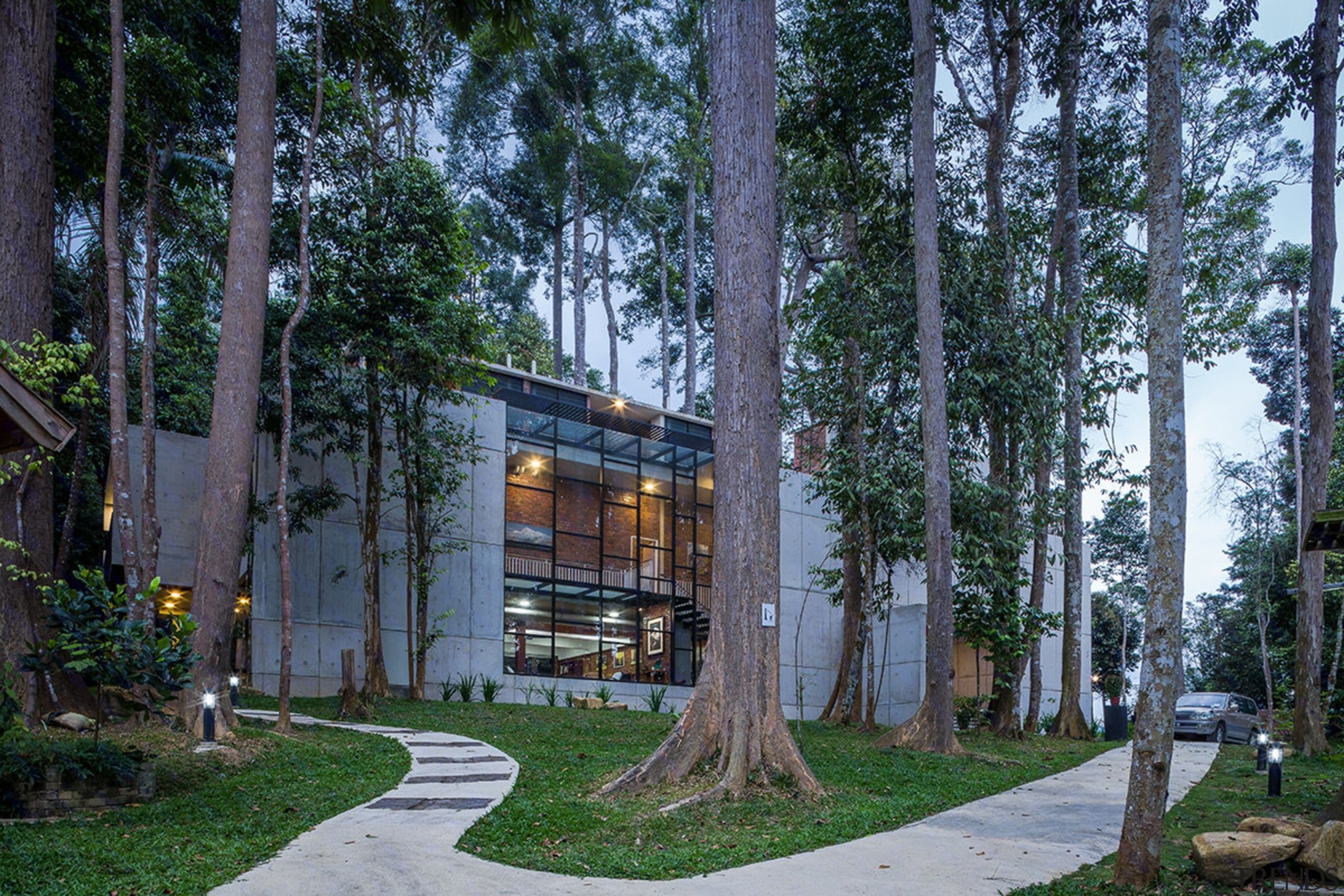 See the home hereArchitect: Chan Chin Yeow, architecture, condominium, cottage, home, house, mixed use, neighbourhood, plant, real estate, residential area, tree, black