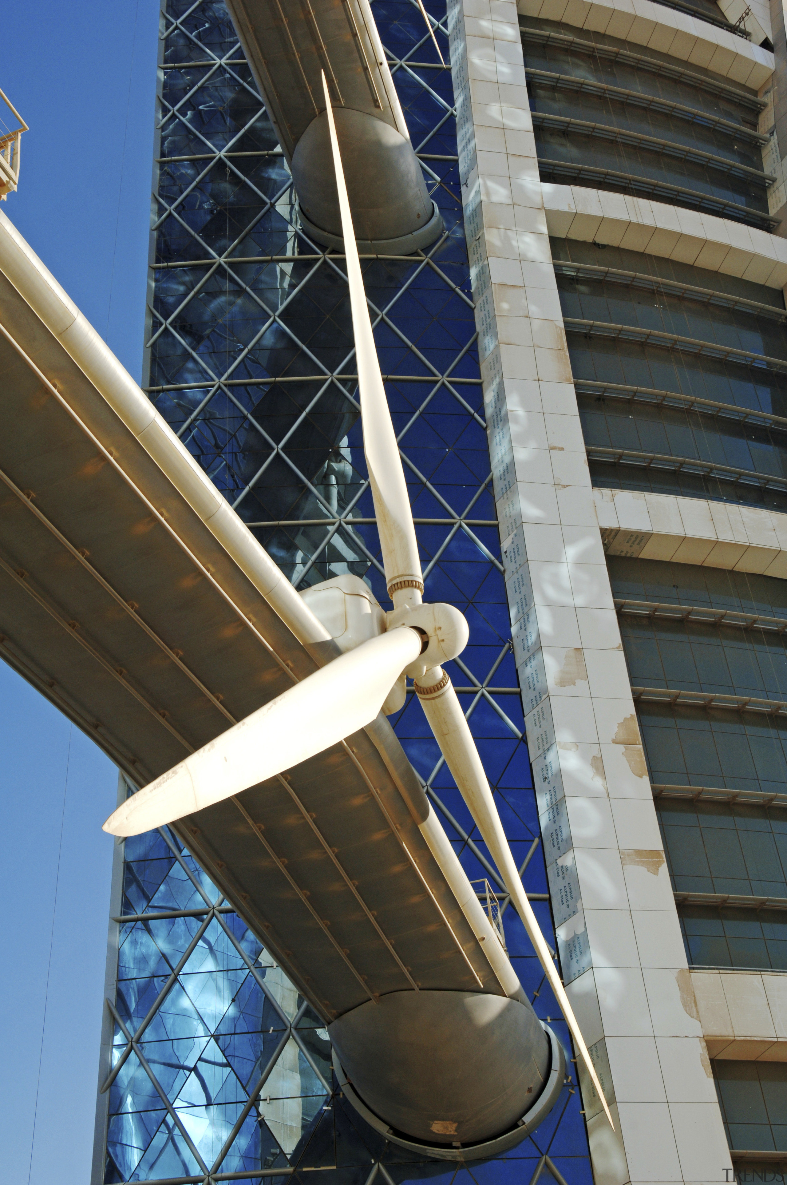 The new Bahrain world Trade Centre meets up architecture, building, daylighting, daytime, sky, structure