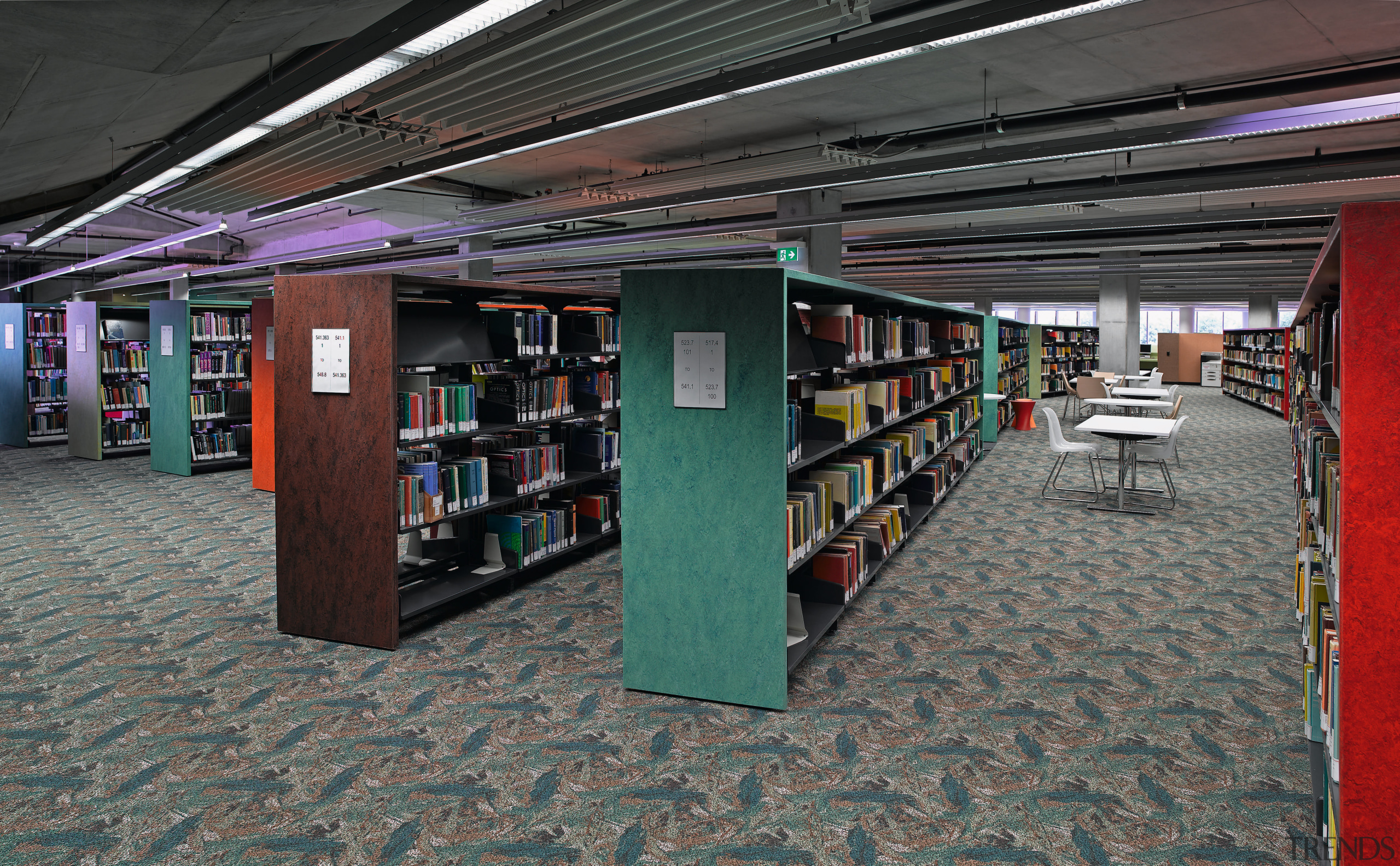 This library at the University of Sydney features institution, library, library science, organization, public library, black, gray