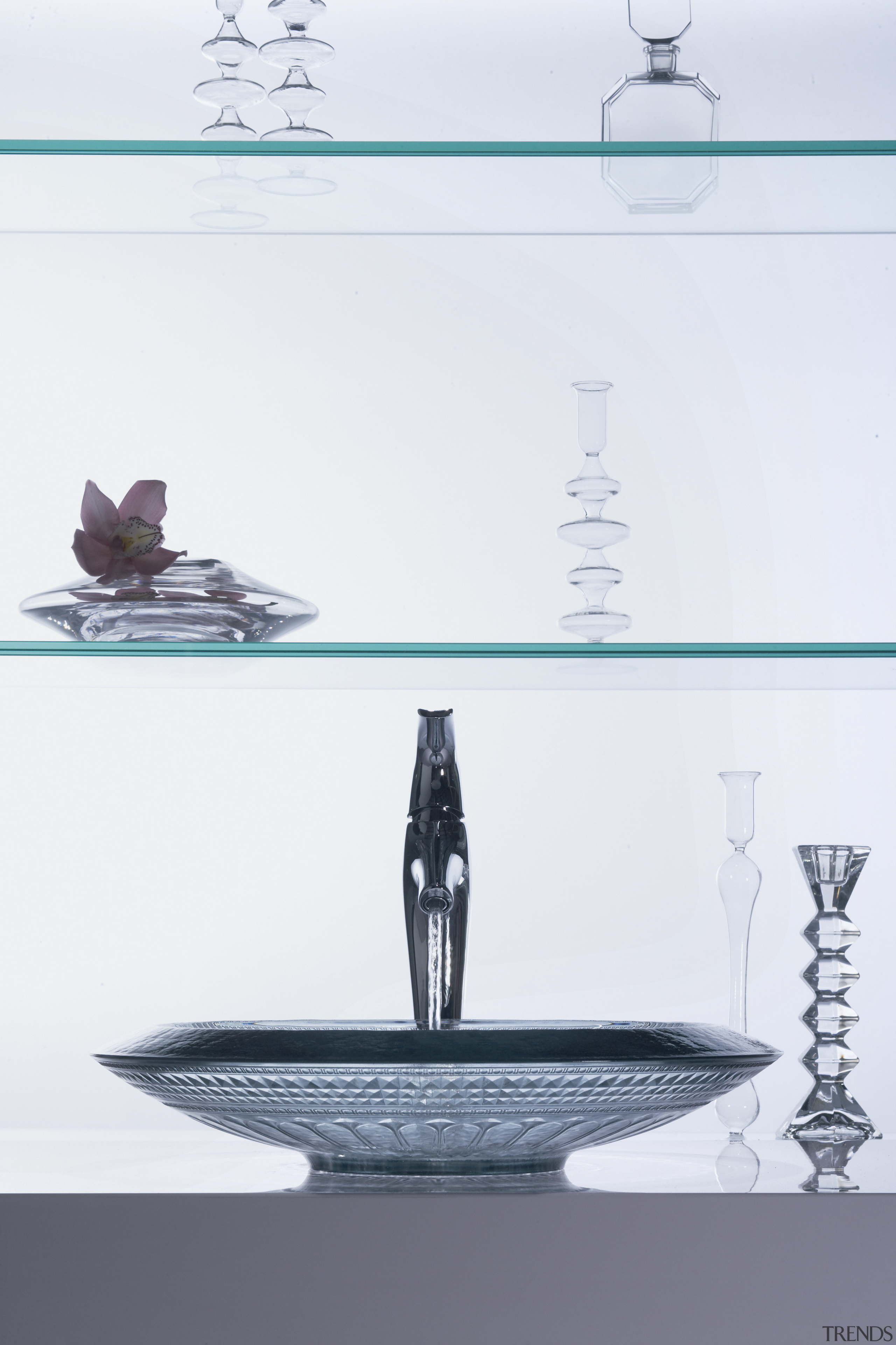 Image of a basin and tapware by the design, font, product design, table, water, white