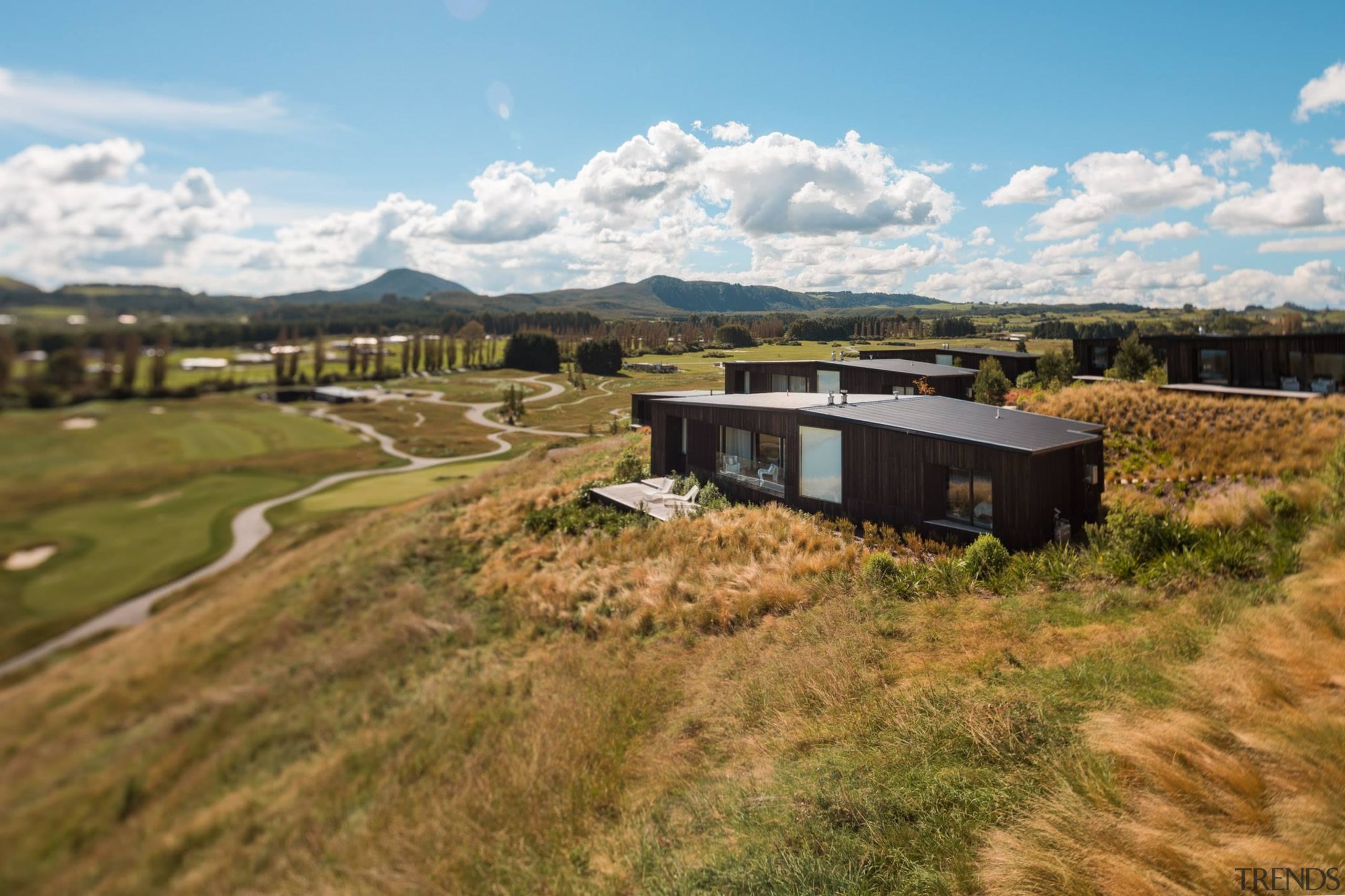 Kinloch Lodge, Queenstown, New Zealand - architecture | architecture, building, estate, farm, fell, grass, grassland, highland, hill, home, house, land lot, landscape, photography, property, ranch, real estate, rural area, sky, brown