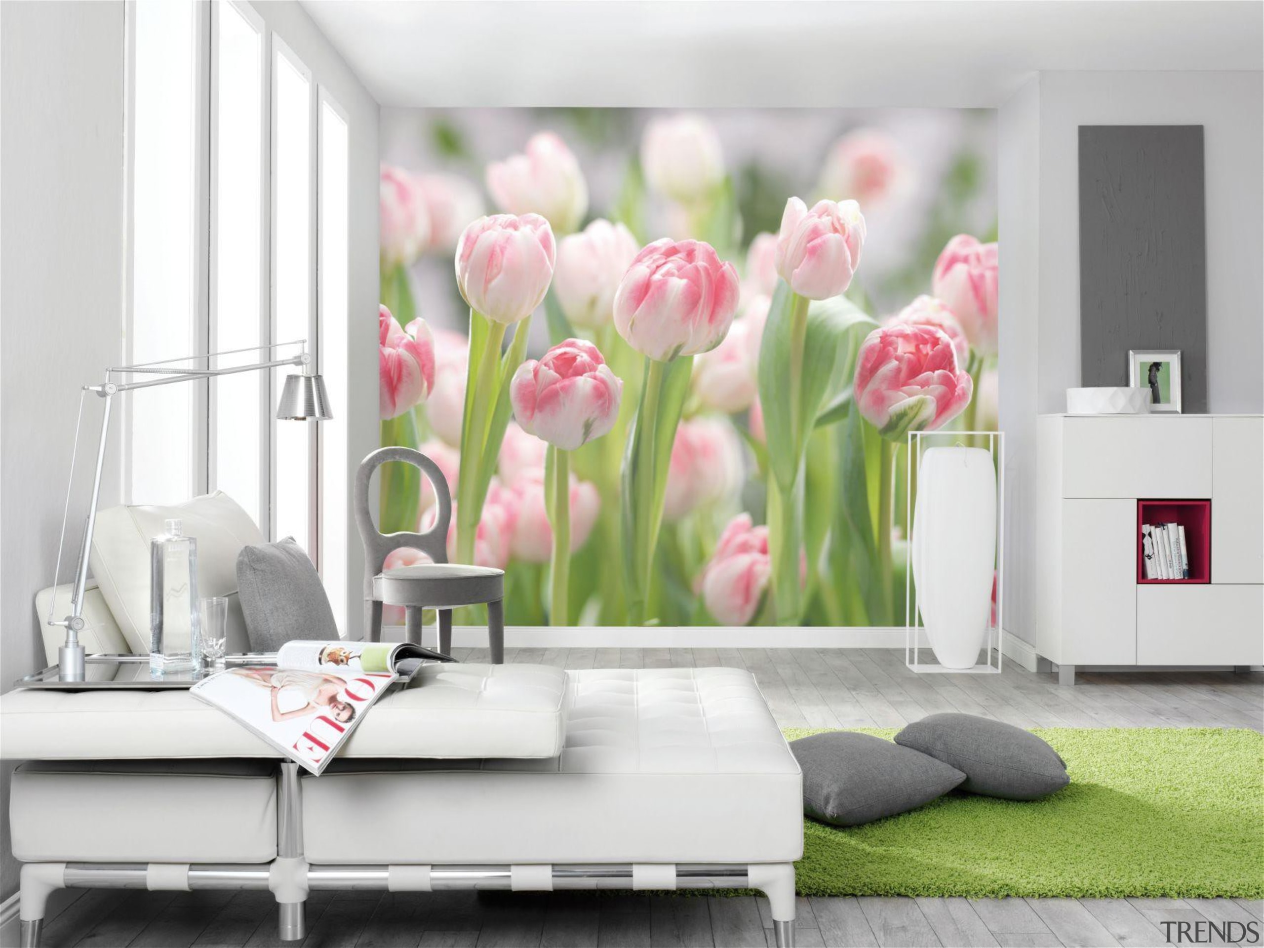 Secret Garden Interieur - Italian Color Range - decor, floristry, flower, flowering plant, interior design, petal, plant, wallpaper, window, white