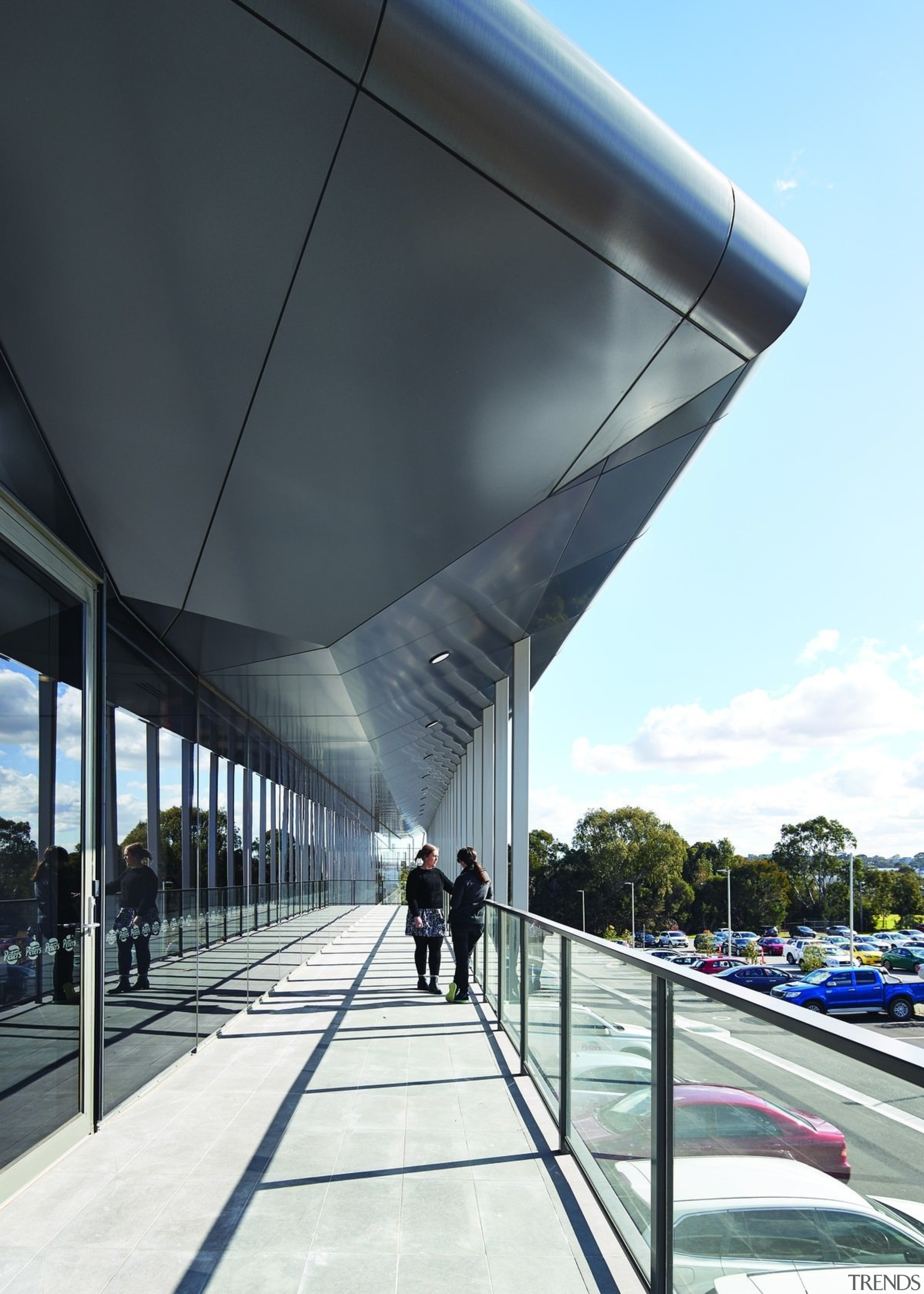 Architect: Gray PuksandPhotography by Peter Bennetts architecture, building, corporate headquarters, daylighting, facade, fixed link, glass, infrastructure, metropolitan area, reflection, sky, structure, white, black