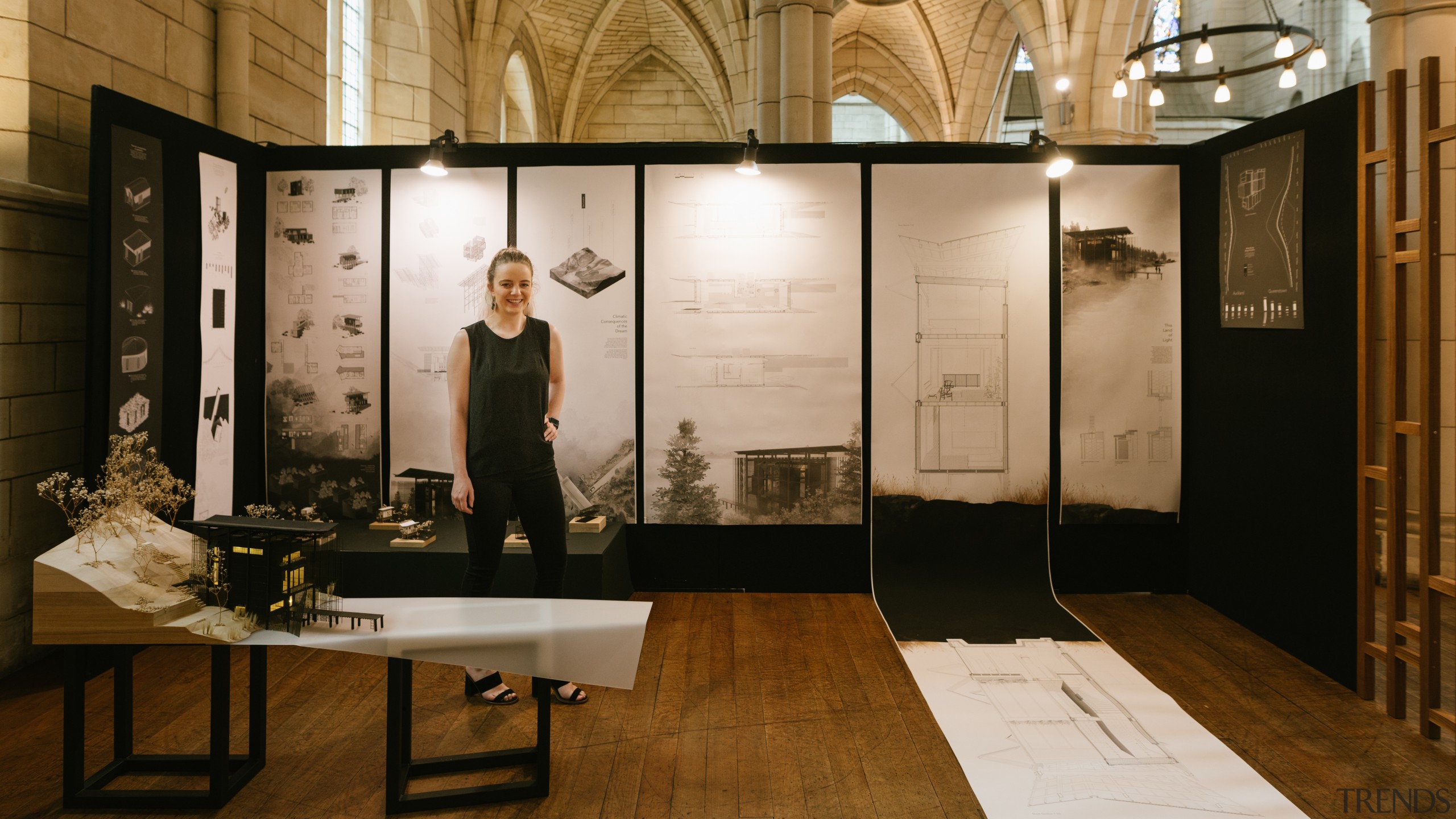 Emily Newmarch – Victoria University Of Wellington – art exhibition, exhibition, interior design, brown, black