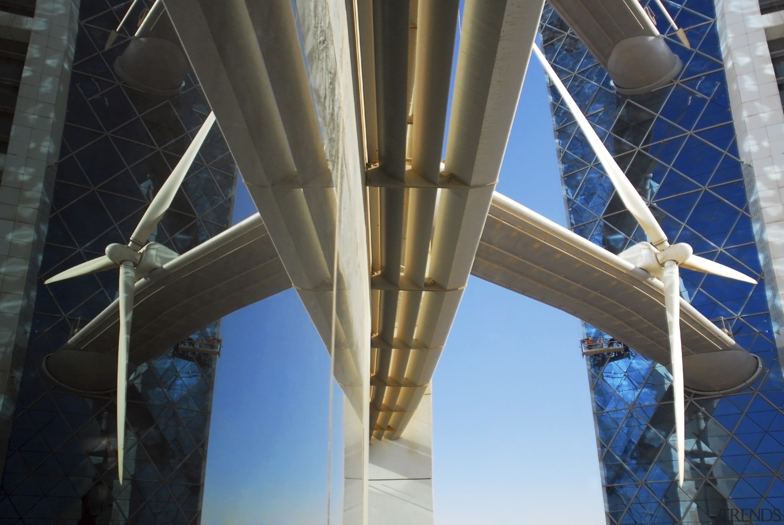 The new Bahrain world Trade Centre meets up architecture, building, daylighting, sky, structure, black
