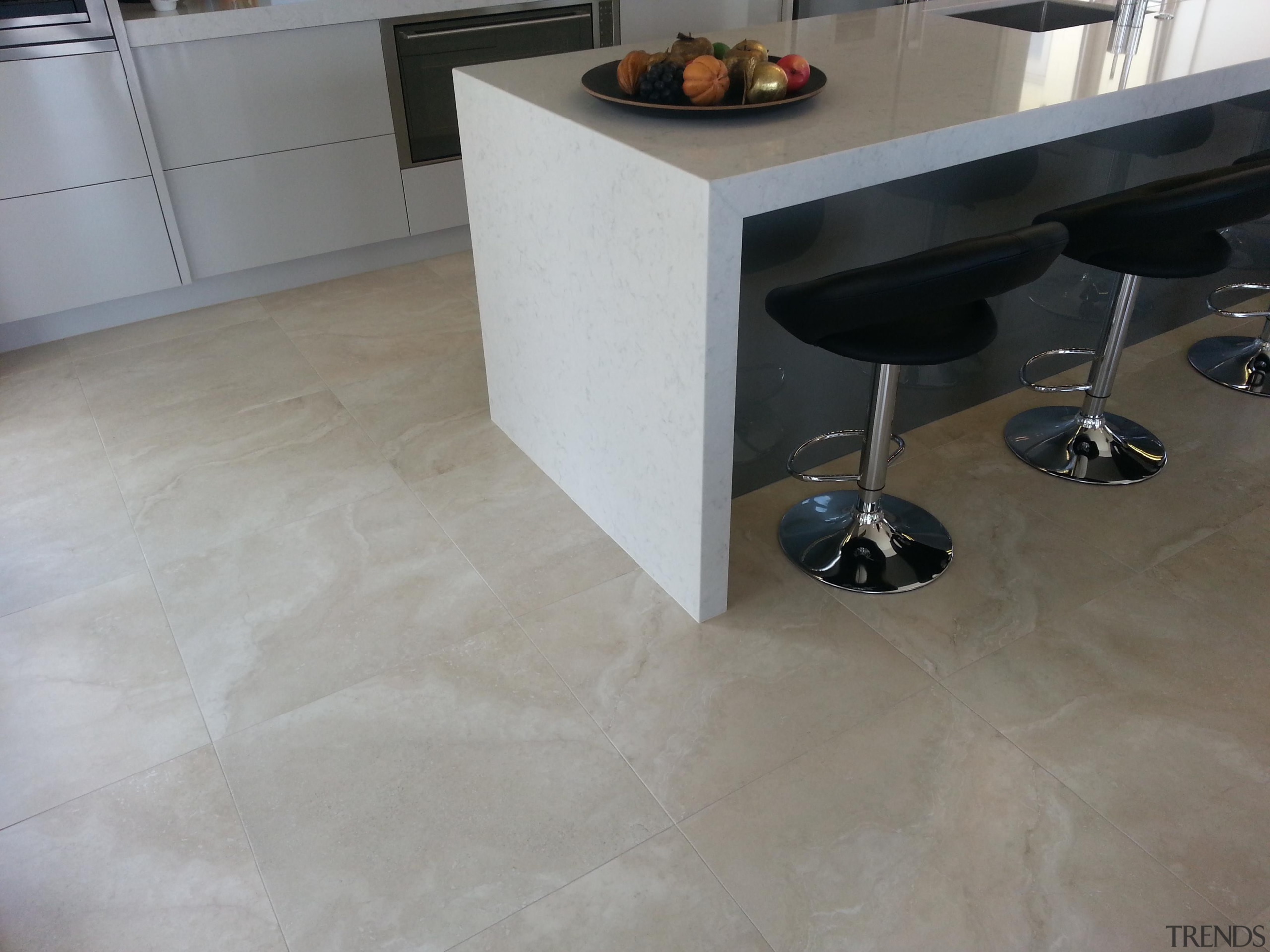 travertino bone kitchen porcelain floor tiles - Travertino concrete, floor, flooring, furniture, hardwood, laminate flooring, table, tile, gray