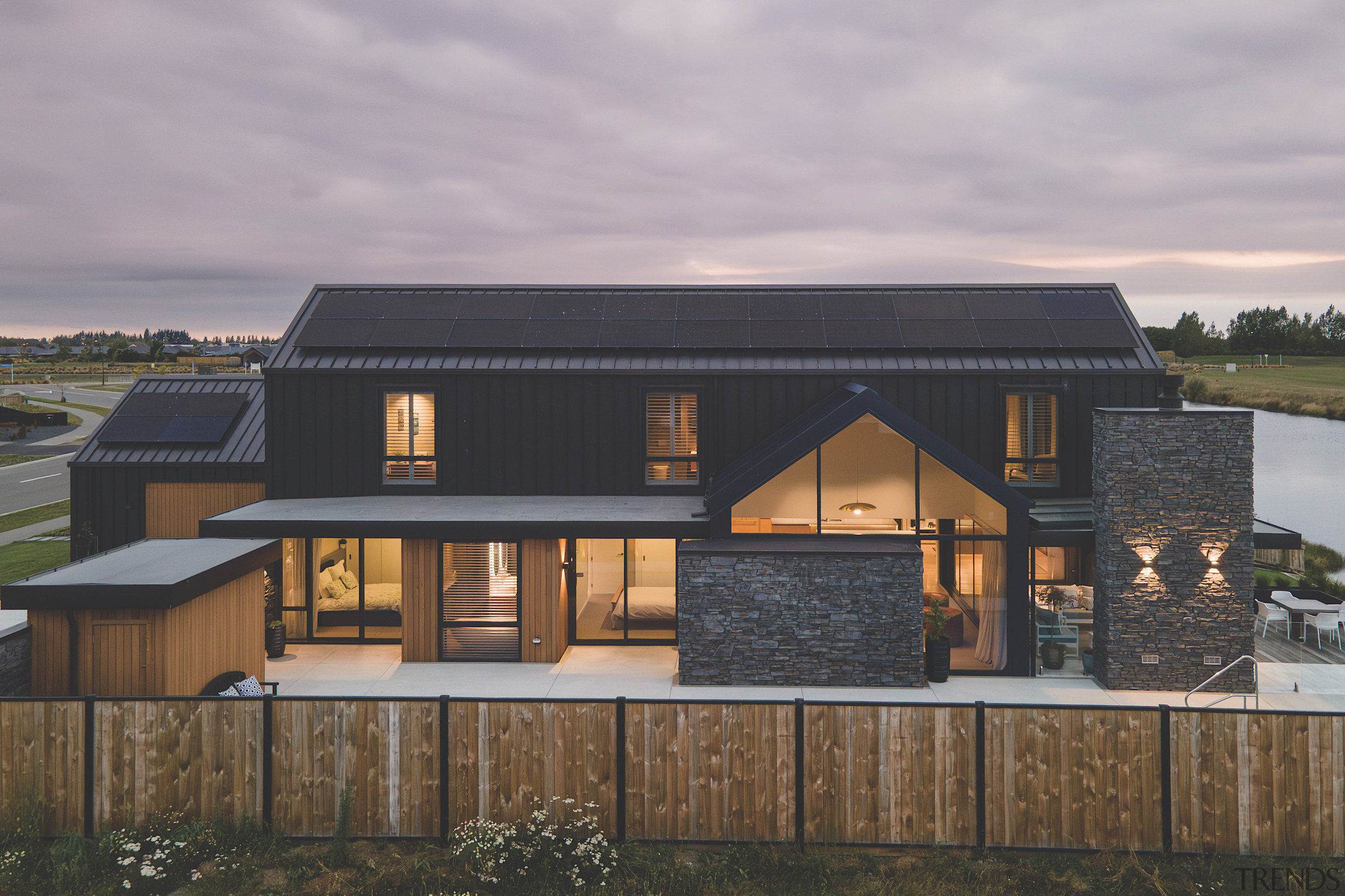 Sustainability is a focus of the design, including 