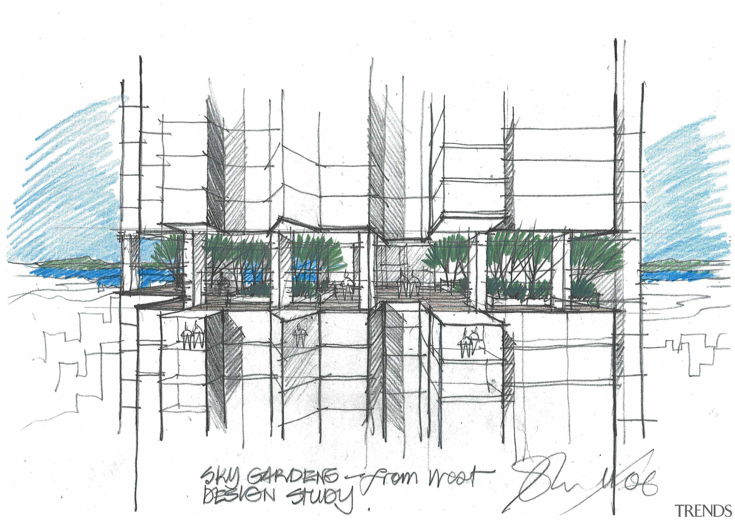 View of a conceptual drawing of the proposed architecture, design, diagram, drawing, elevation, engineering, line, product design, public utility, sketch, structure, white