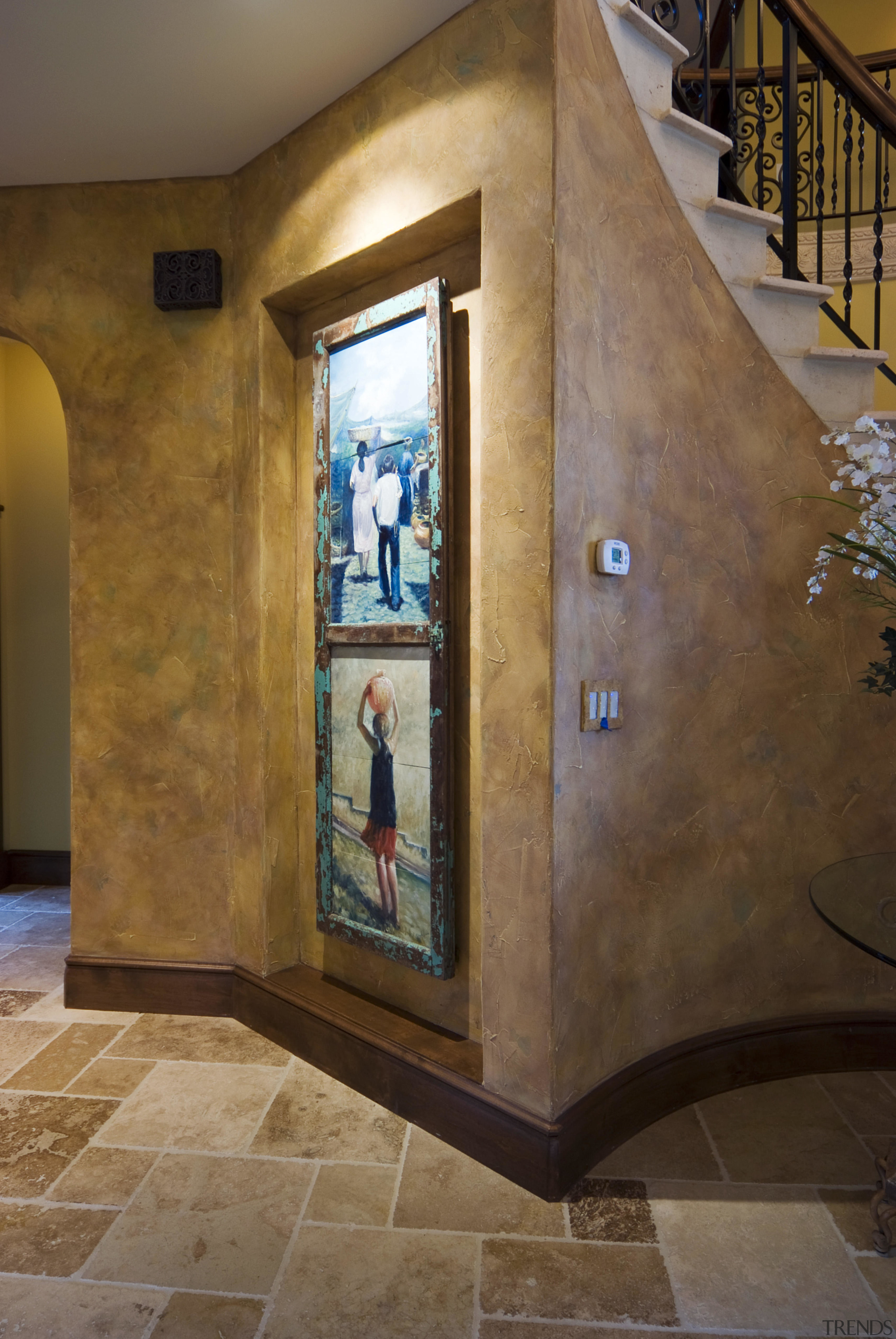 Image of the interior designed by Pacific Crest. ceiling, floor, flooring, interior design, wall, brown