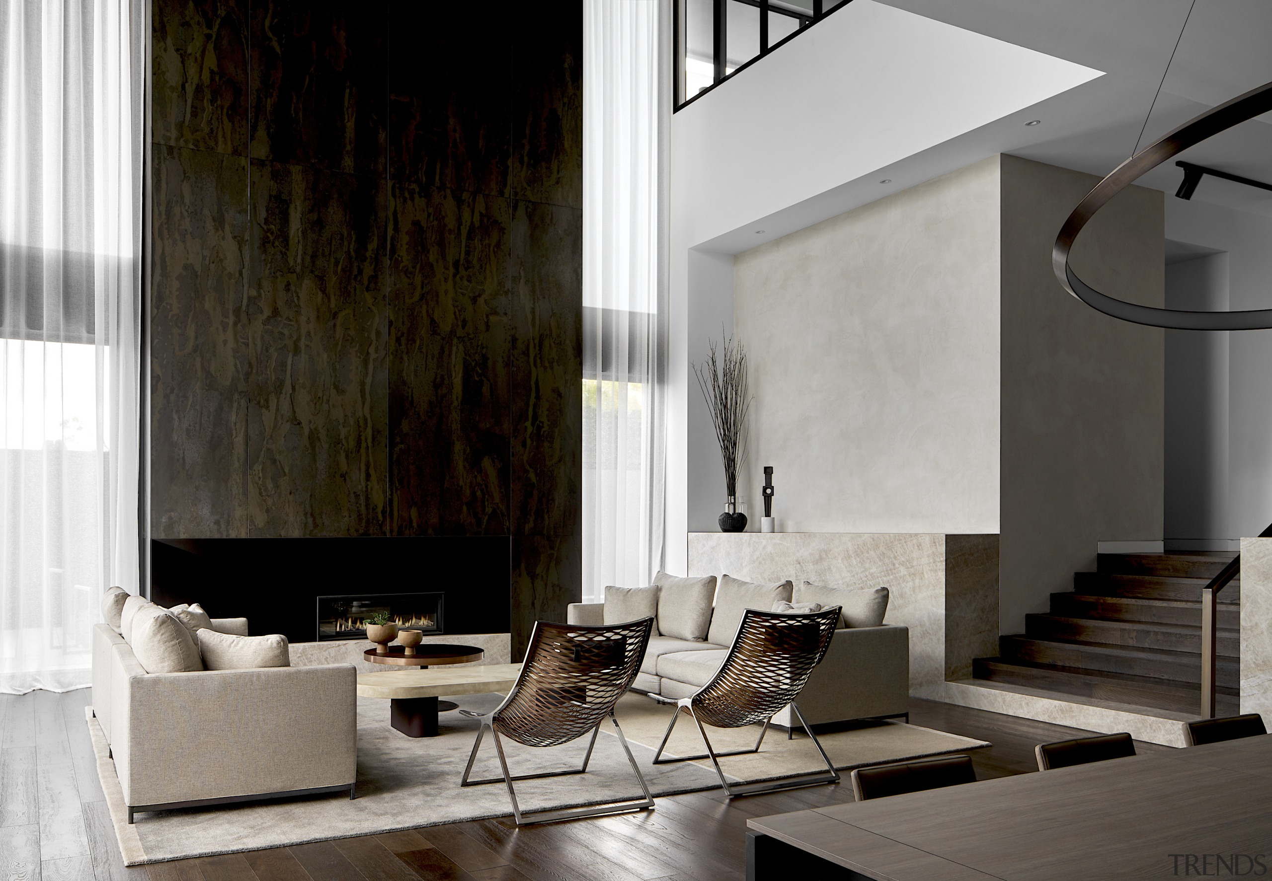 The kitchen in this home had a dramatic 