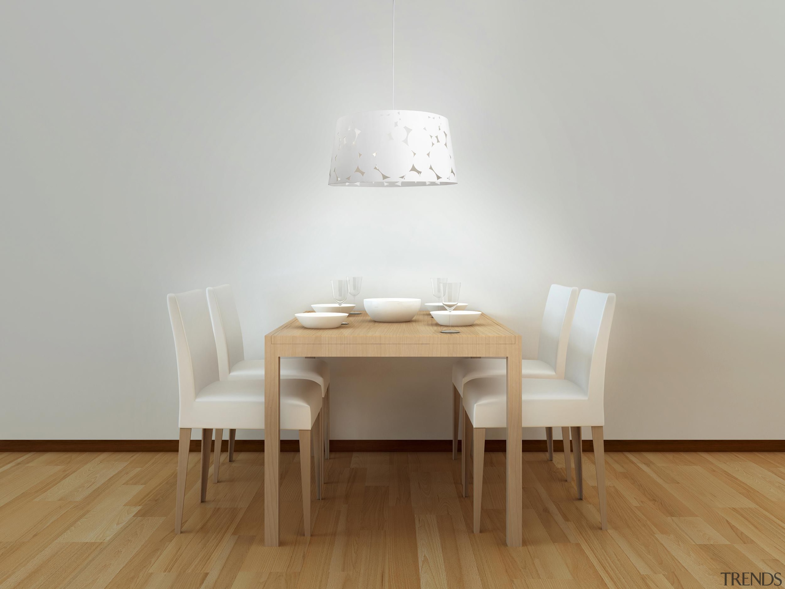Trama, White by La Creu, Spain - Pendant chair, dining room, floor, flooring, furniture, hardwood, interior design, light fixture, product design, room, table, wall, wood, wood flooring, gray, brown