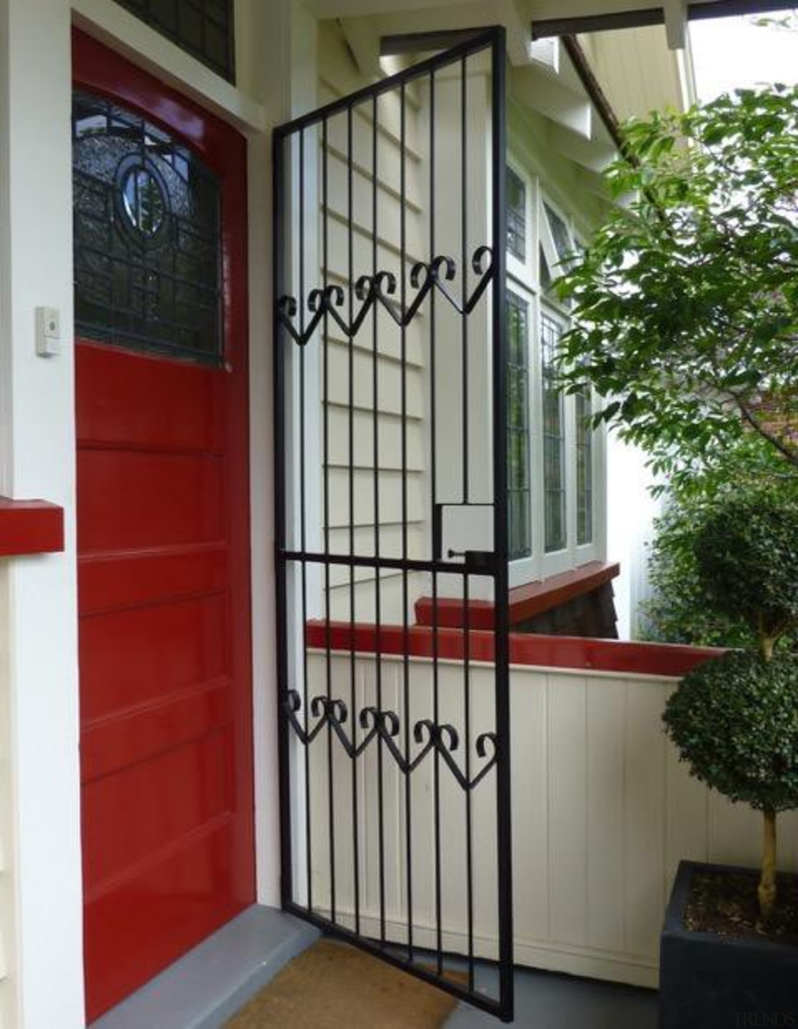 Have you been looking for something a little door, facade, gate, handrail, iron, property, real estate, stairs, structure, gray