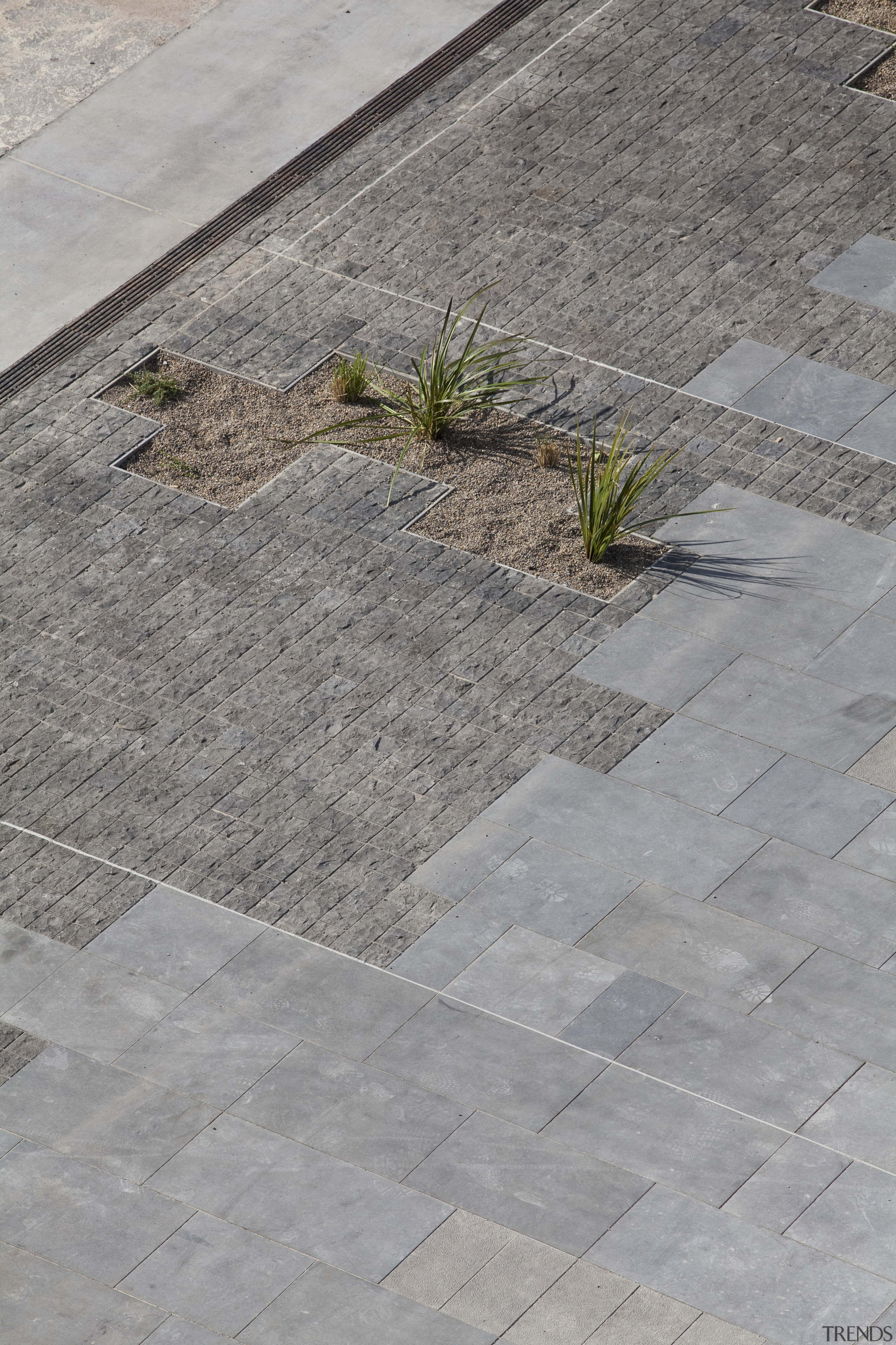 Wynyard Corner, Auckland - Wynyard Corner, Auckland - asphalt, cobblestone, driveway, flagstone, road surface, walkway, wall, gray