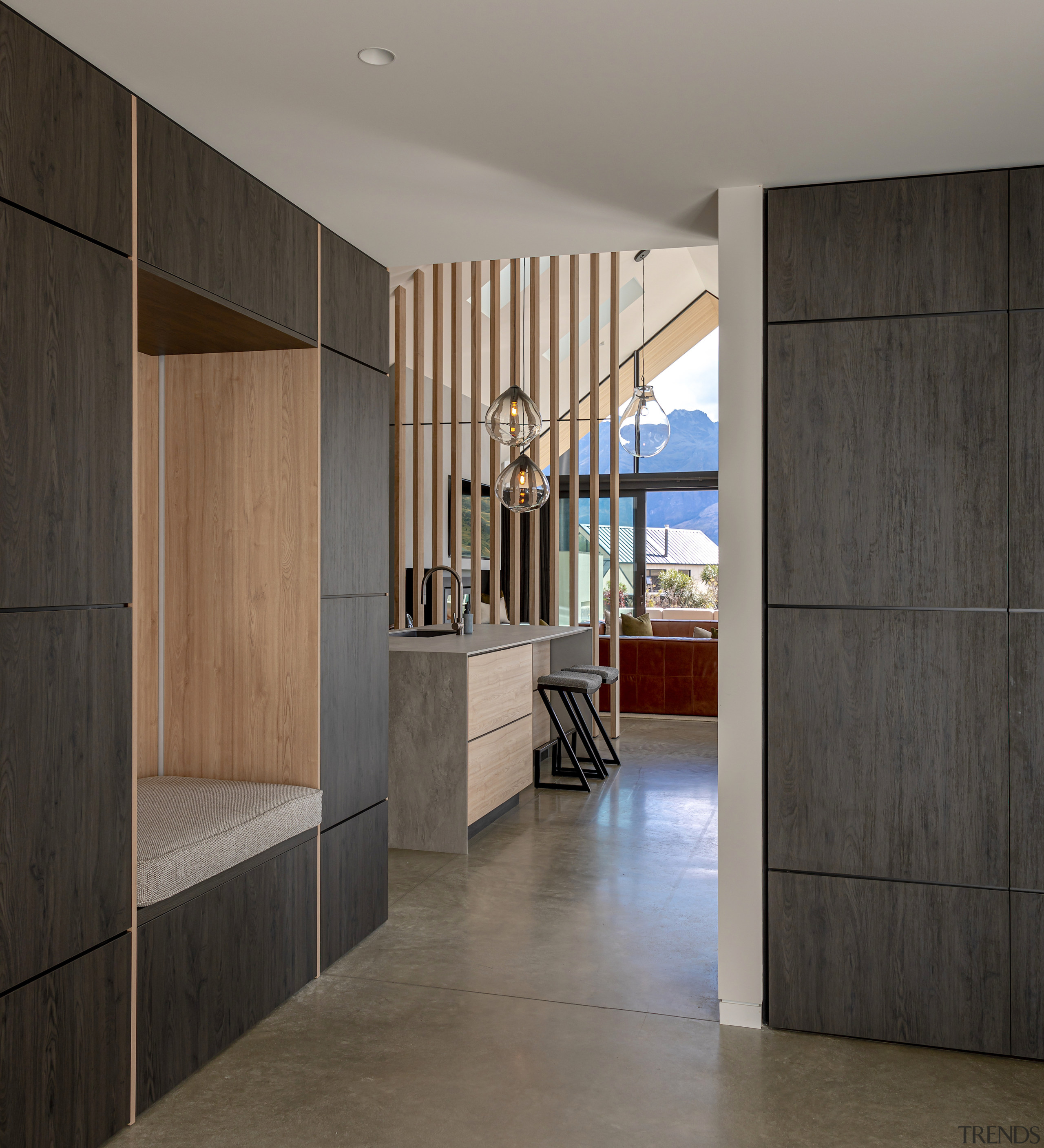 The designers also created the joinery elements connected 