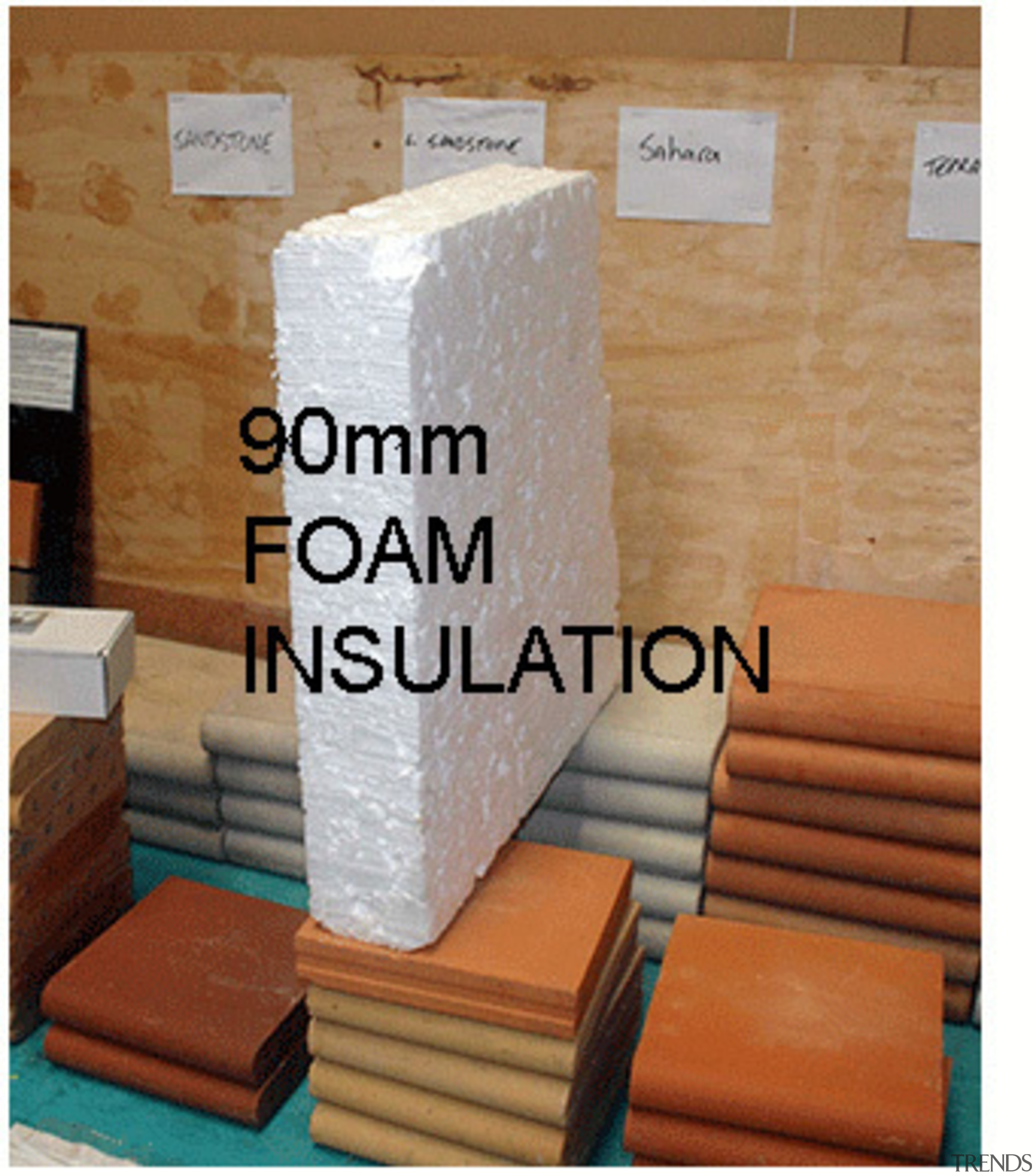 90mm INFILLFOAM - Here comes the sun - beige, brick, floor, product, room, wall, wood, brown
