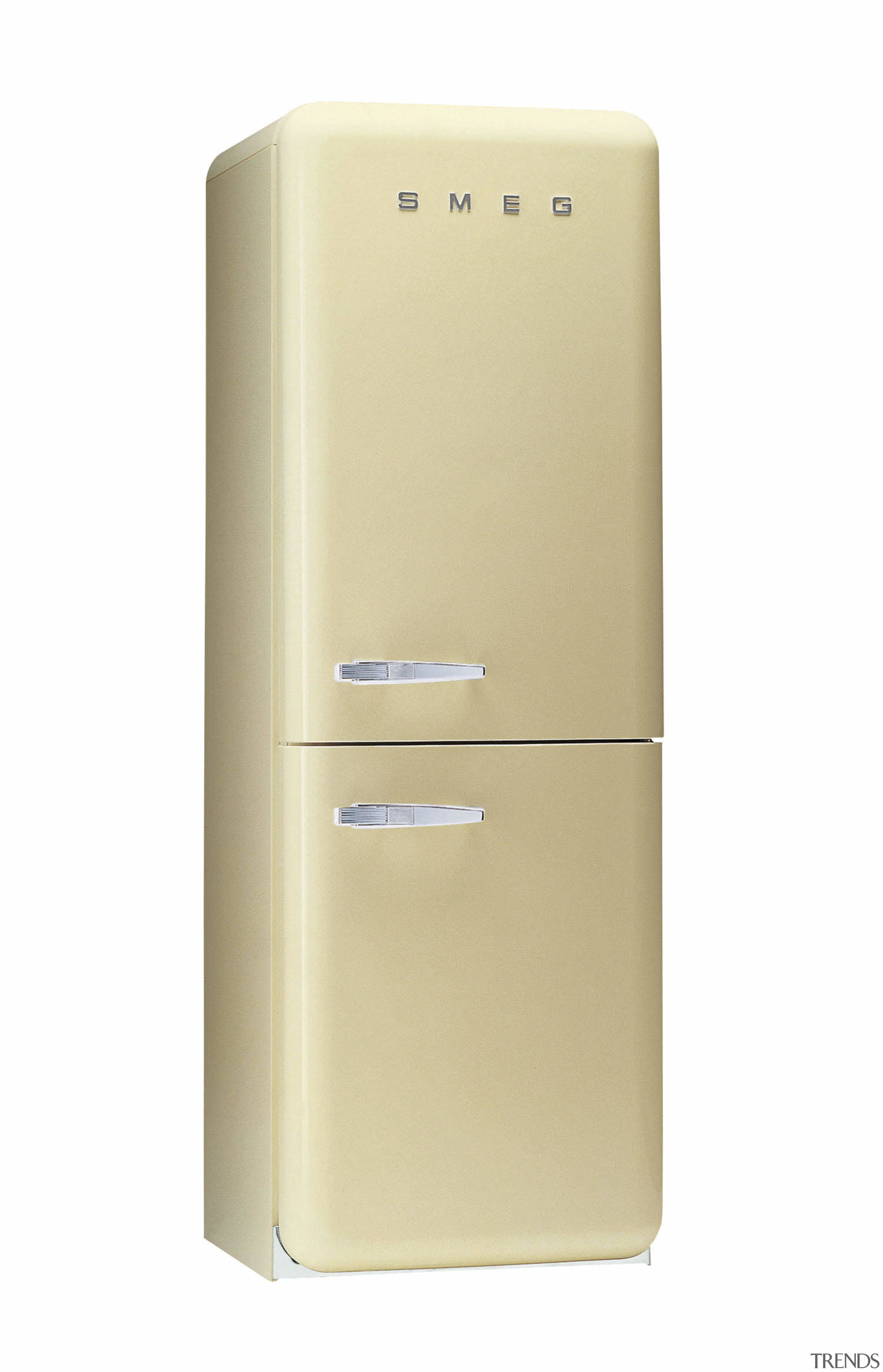 View of Smeg fridge. - View of Smeg home appliance, kitchen appliance, major appliance, product, product design, refrigerator, white