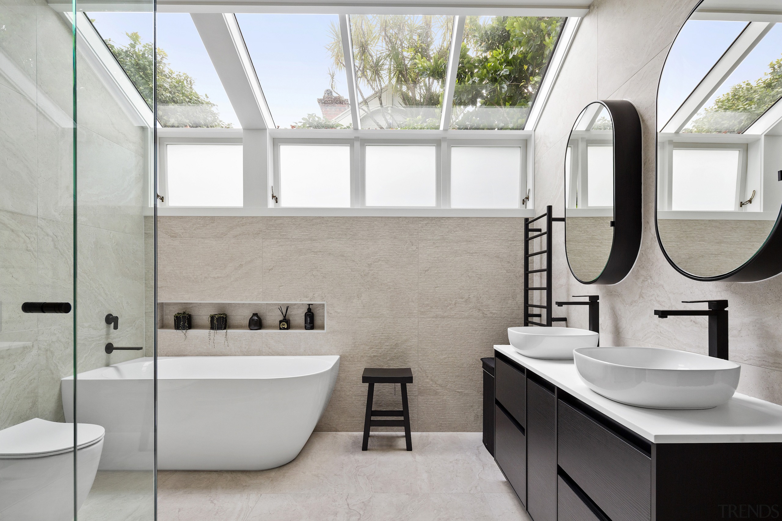 The reinvented ensuite with a spacious, spa-like vibe. 