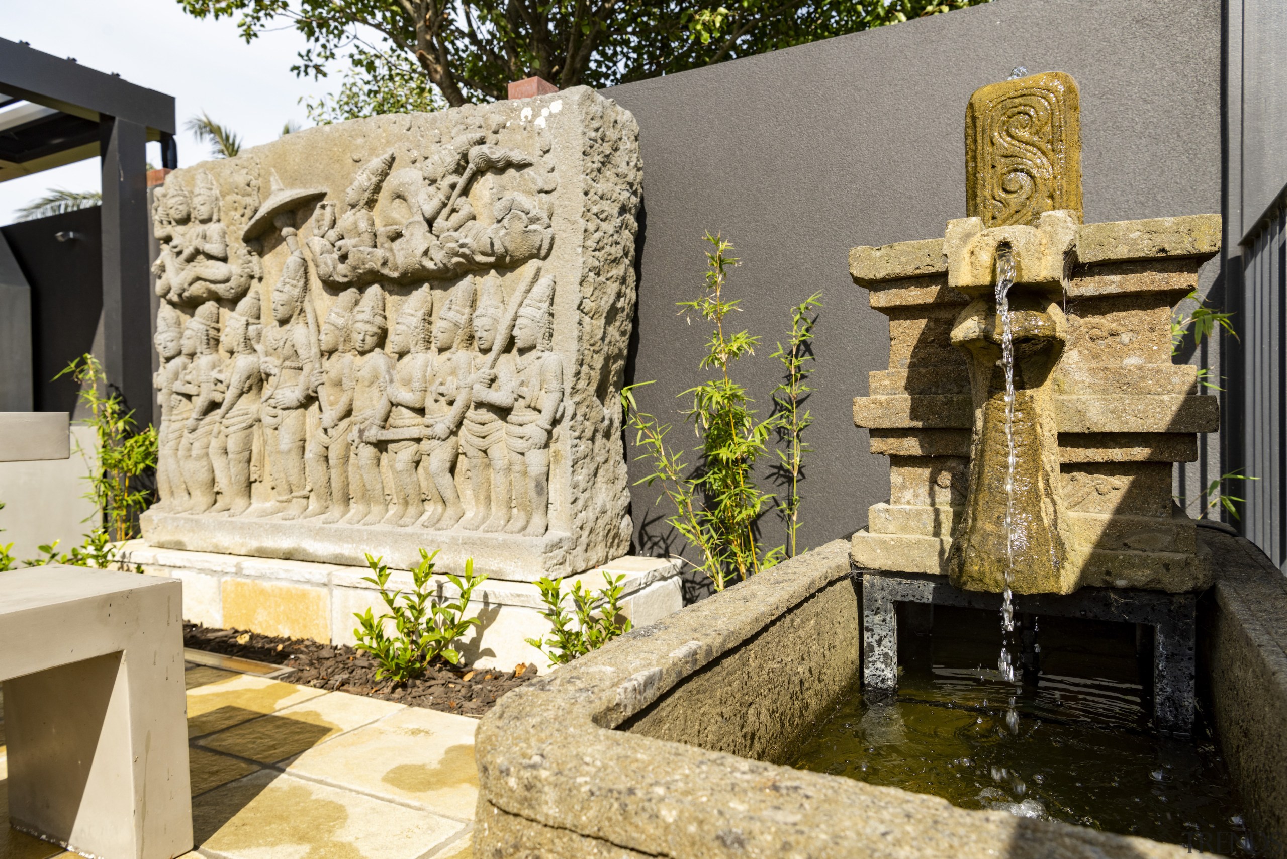 Water feature, Balinese style. - Ancient aesthetic - 