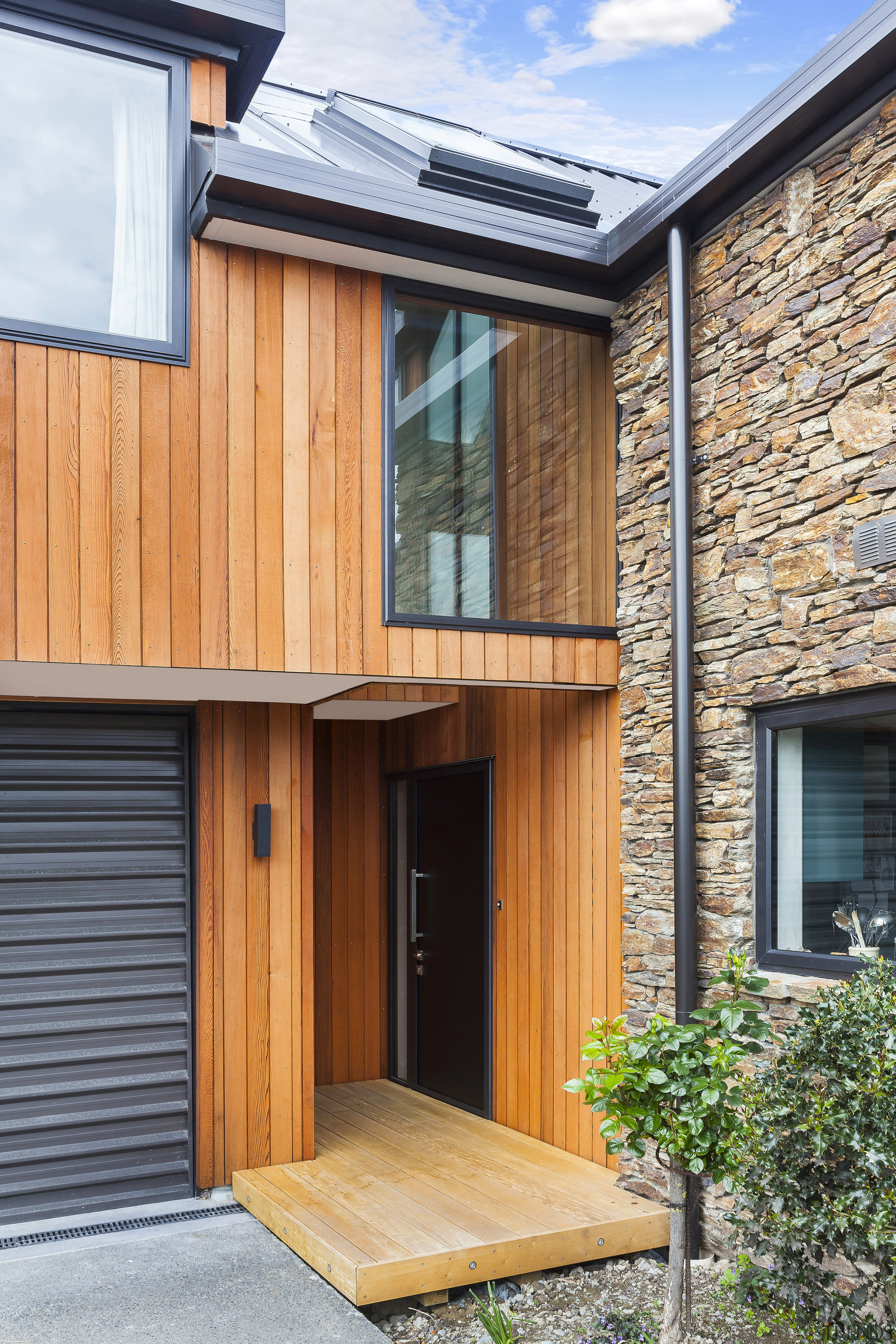 In a deft move, the entry's  upper wall 