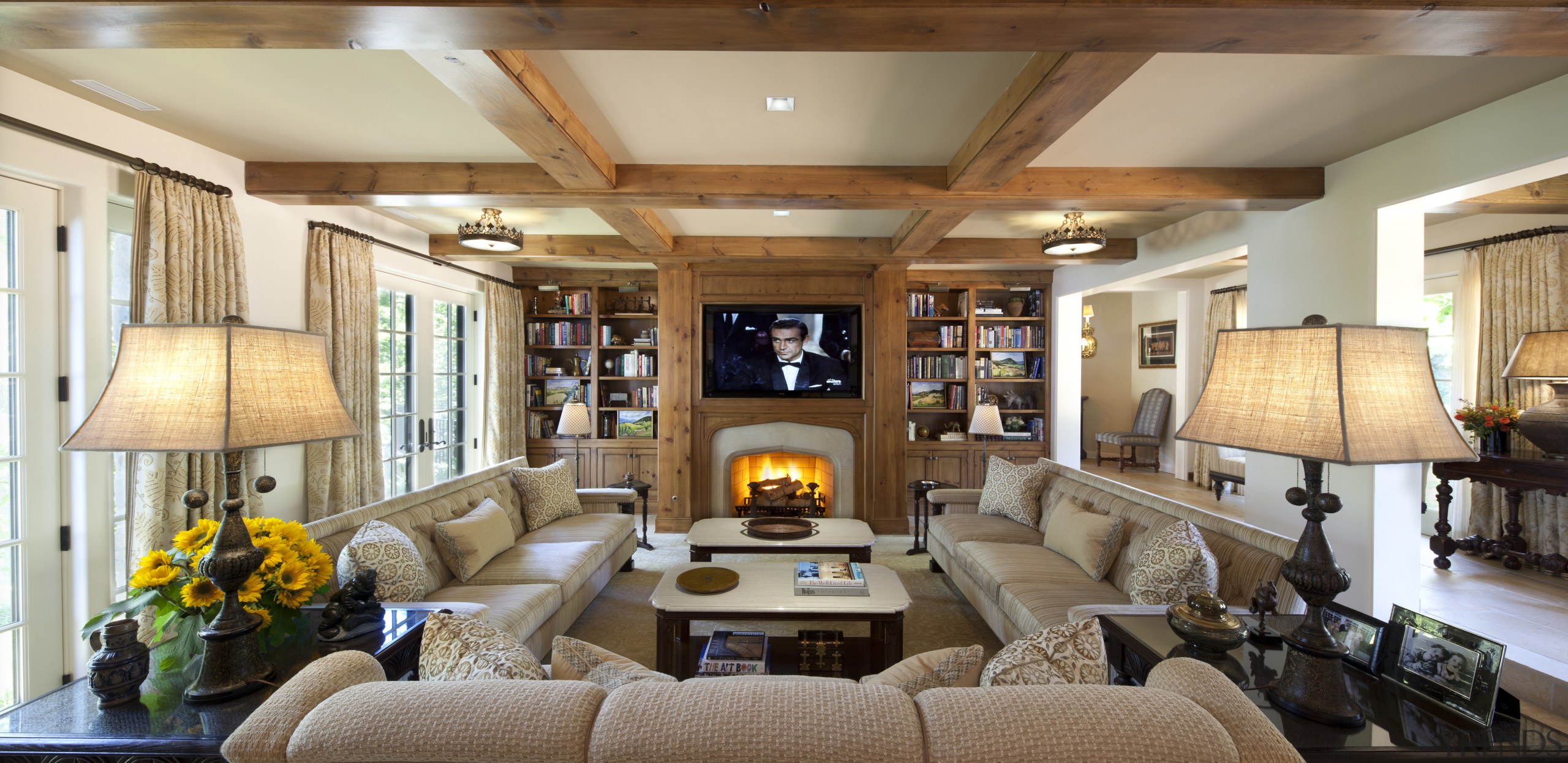 Seen here is a home that's interior was ceiling, home, interior design, living room, real estate, room, brown, orange